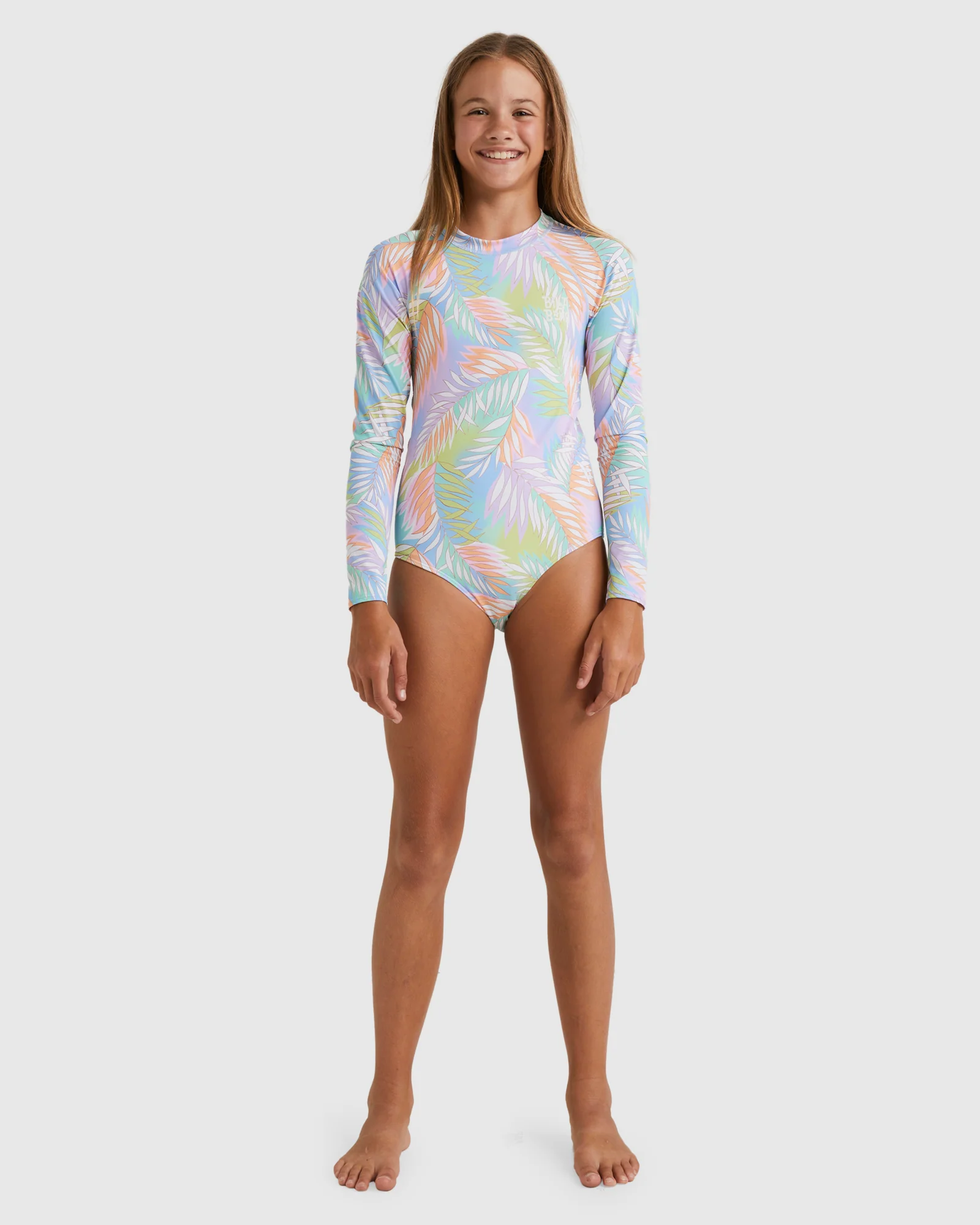 Girls 6-16 Tropical Dayz One Piece Rash Vest - Image 5