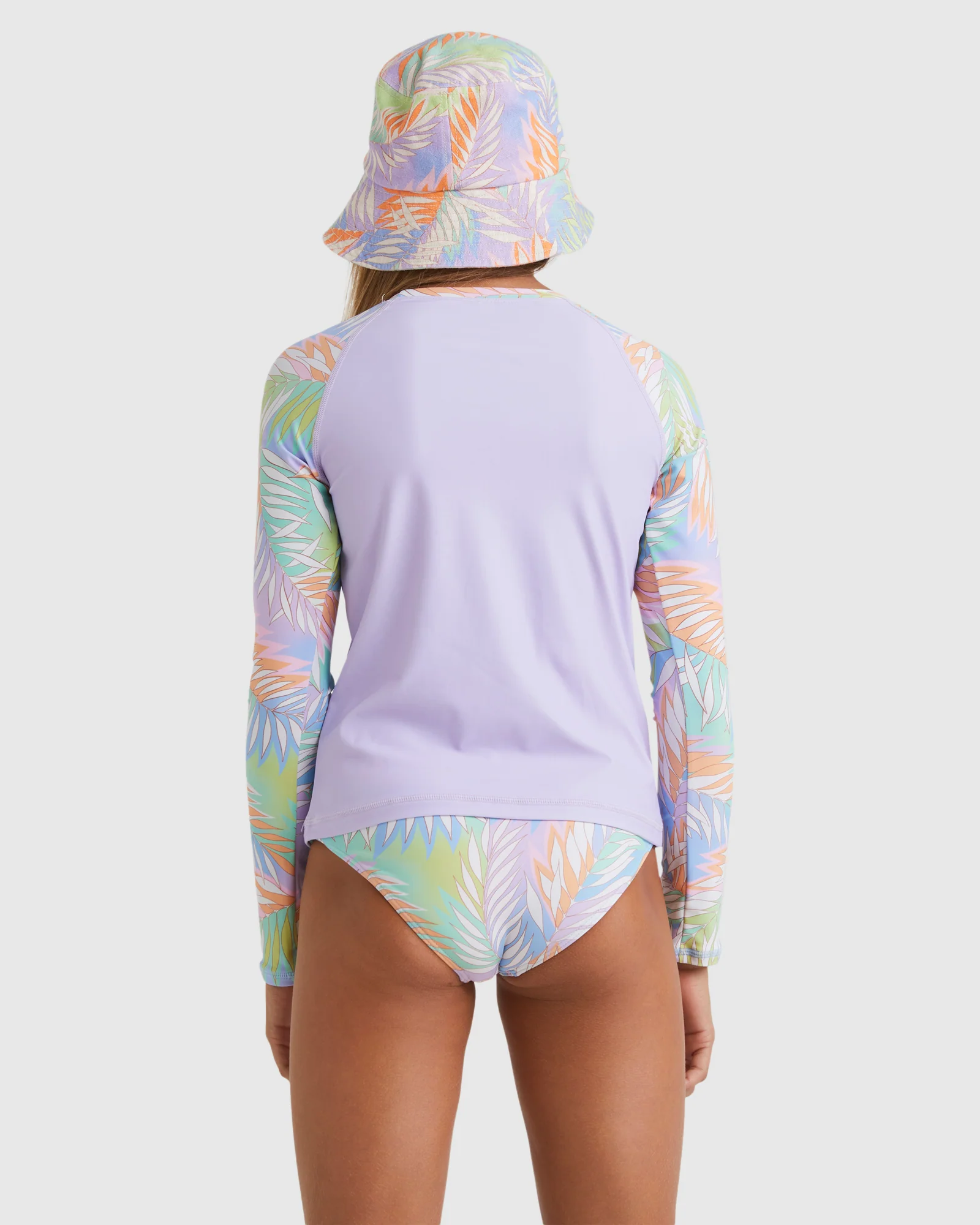 Girls 6-16 Tropical Dayz Rash Vest Set - Image 3