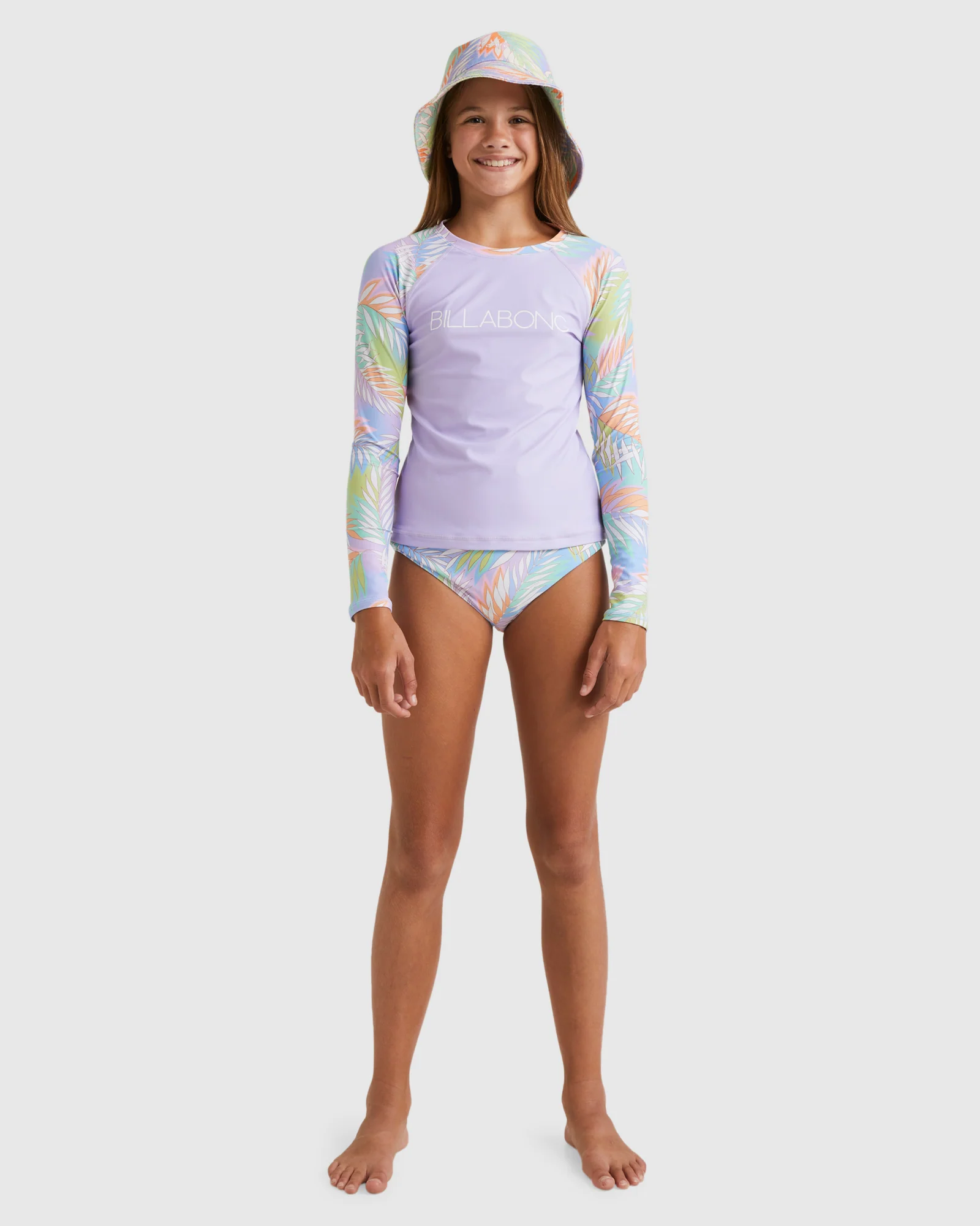 Girls 6-16 Tropical Dayz Rash Vest Set - Image 5