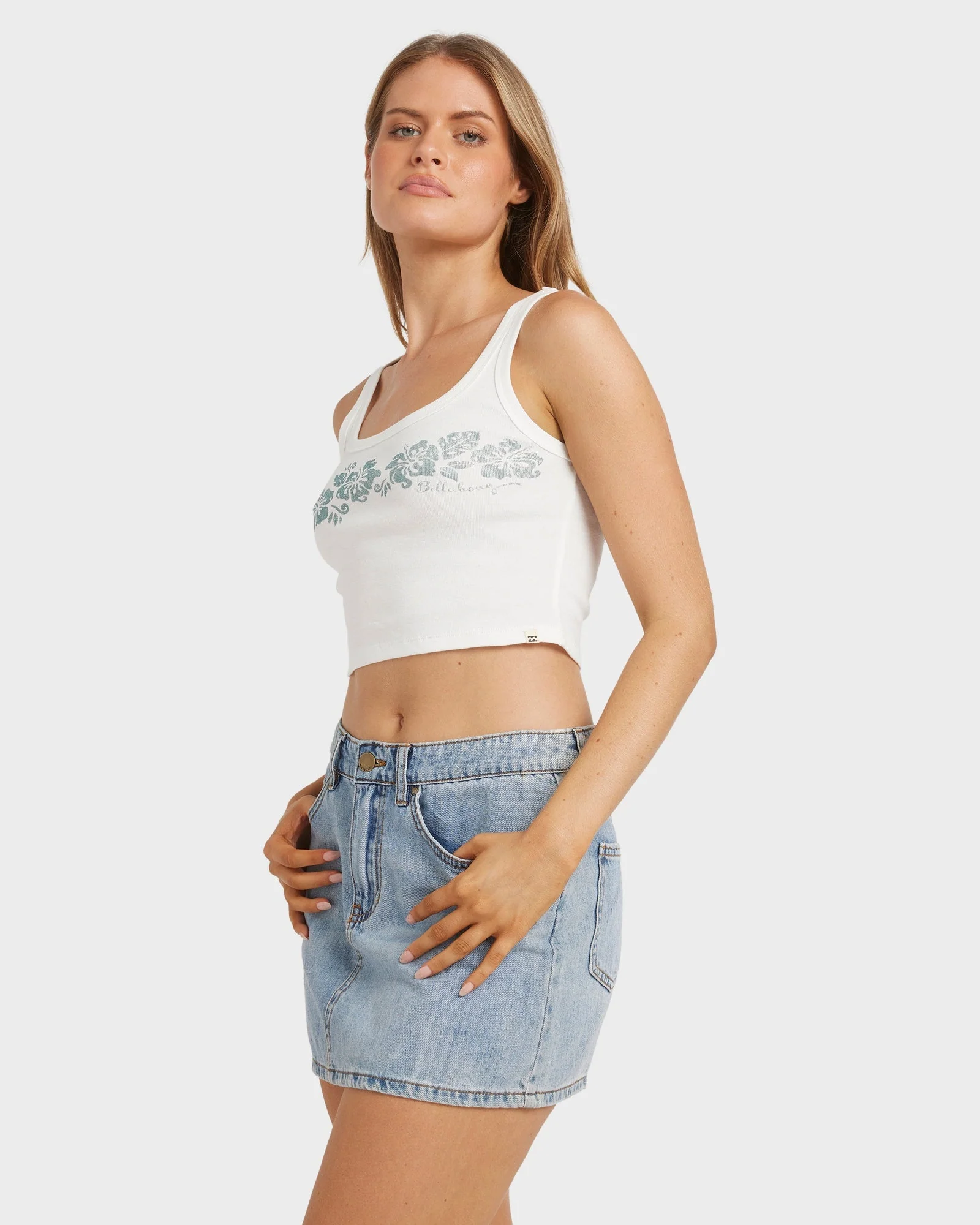 Womens Tropical Mixer Tank Top - Image 4