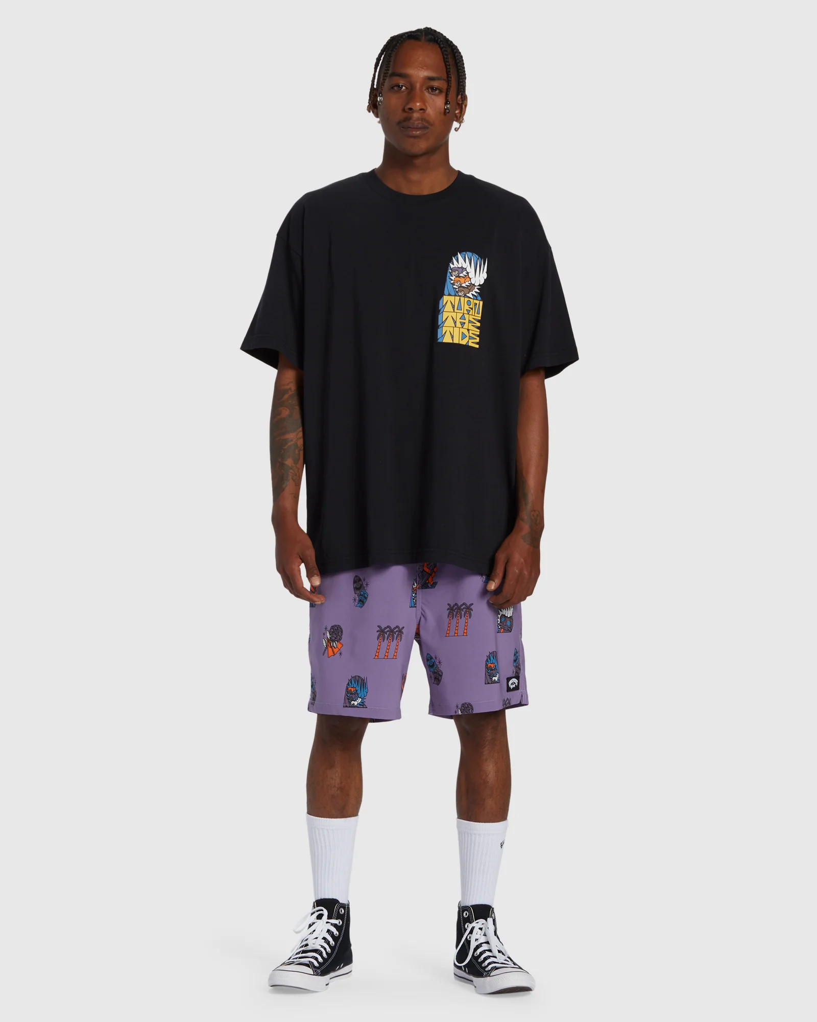 Mens Turn The Tide Layback Boardshorts - Image 5