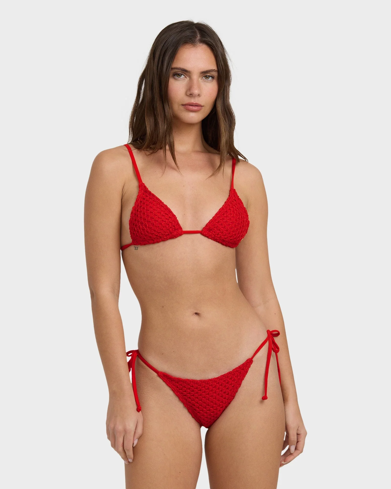 Womens Twisted Tides Mini Slide Triangle Bikini Top - Image 4