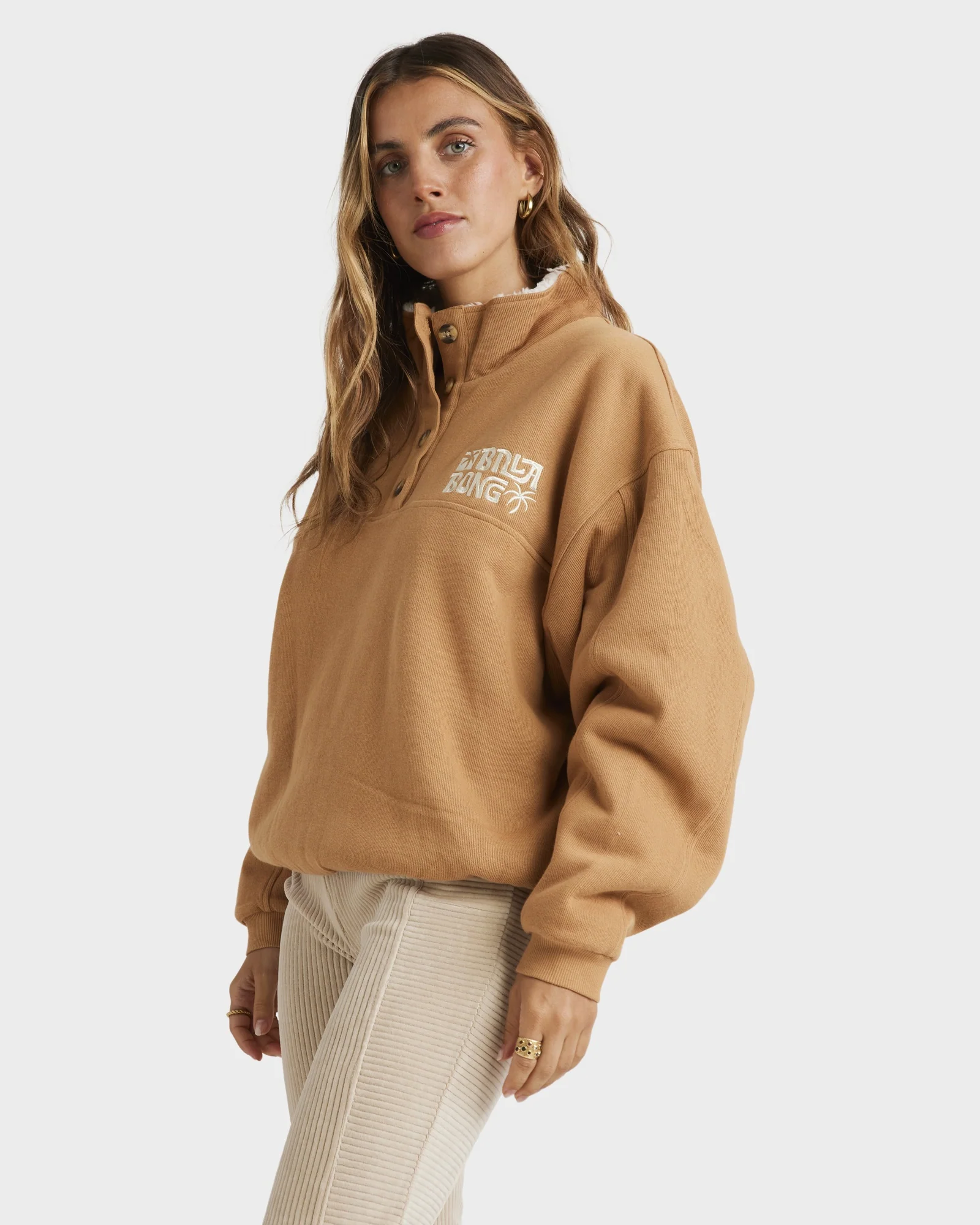 Womens Twisties Button Up Jumper - Image 3