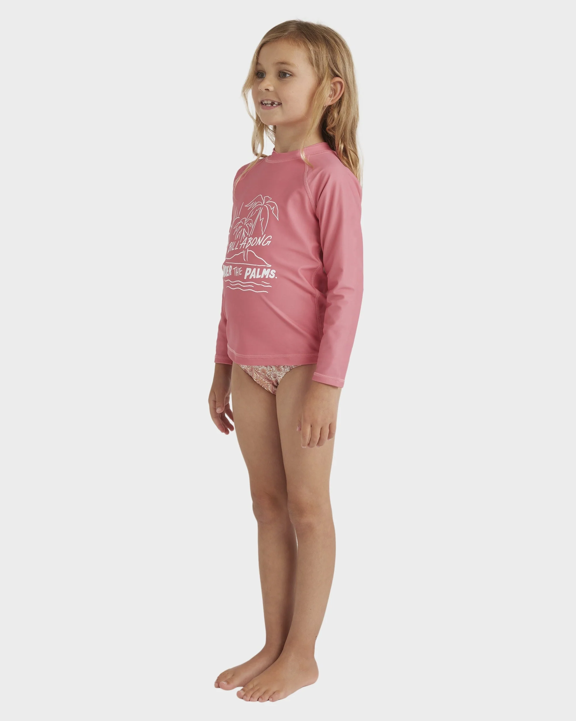 Girls 0-5 Under The Palm Long Sleeve Rash Vest - Image 3
