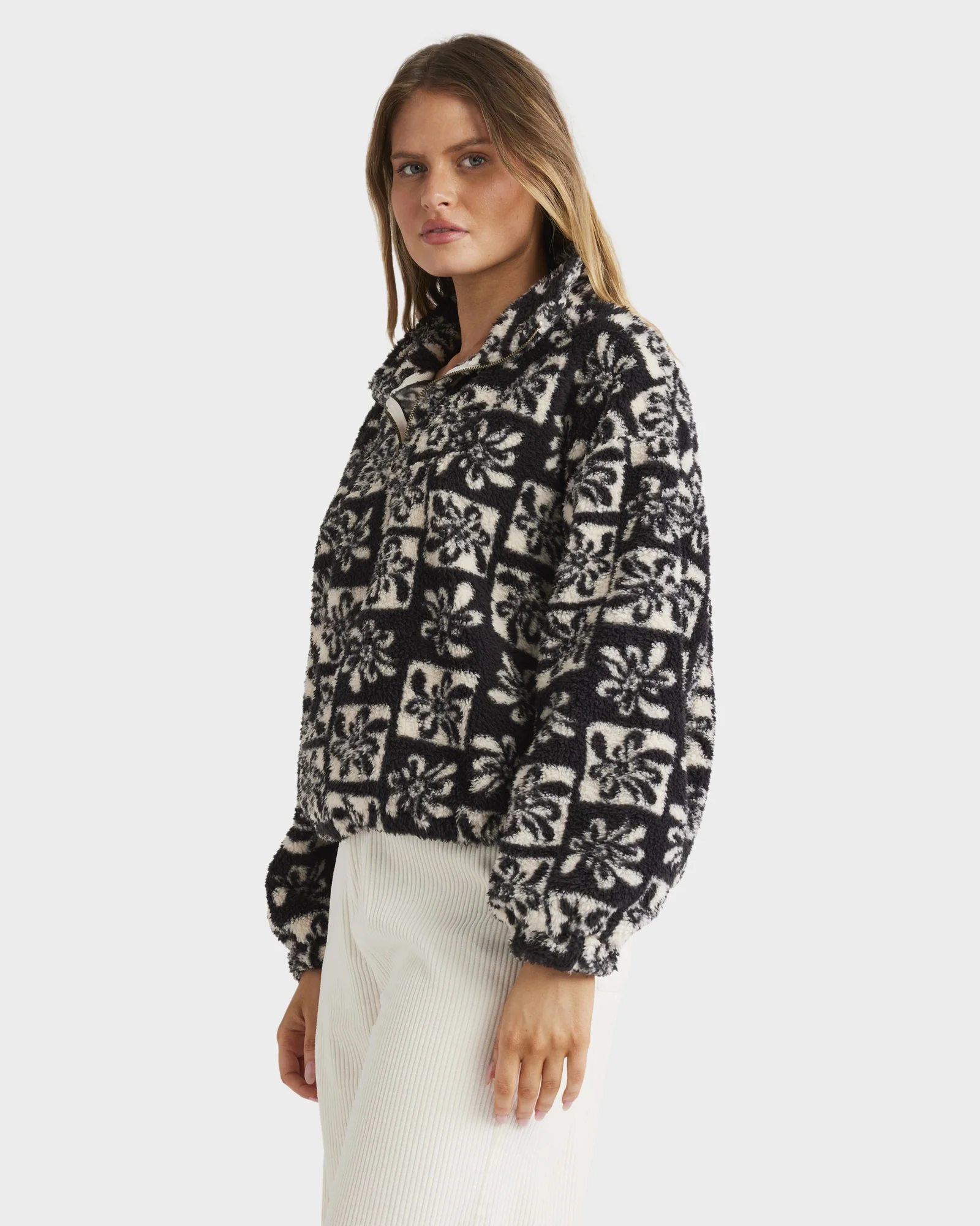 Womens Ur A Legend Half Zip Fleece Pullover - Image 3