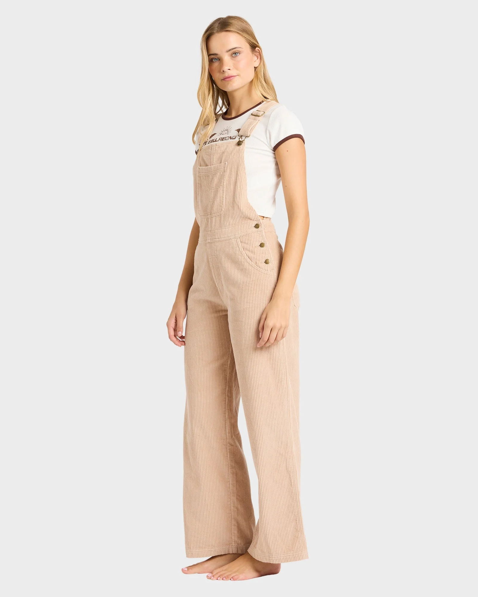 Womens Vacay Corduroy Overalls - Image 3