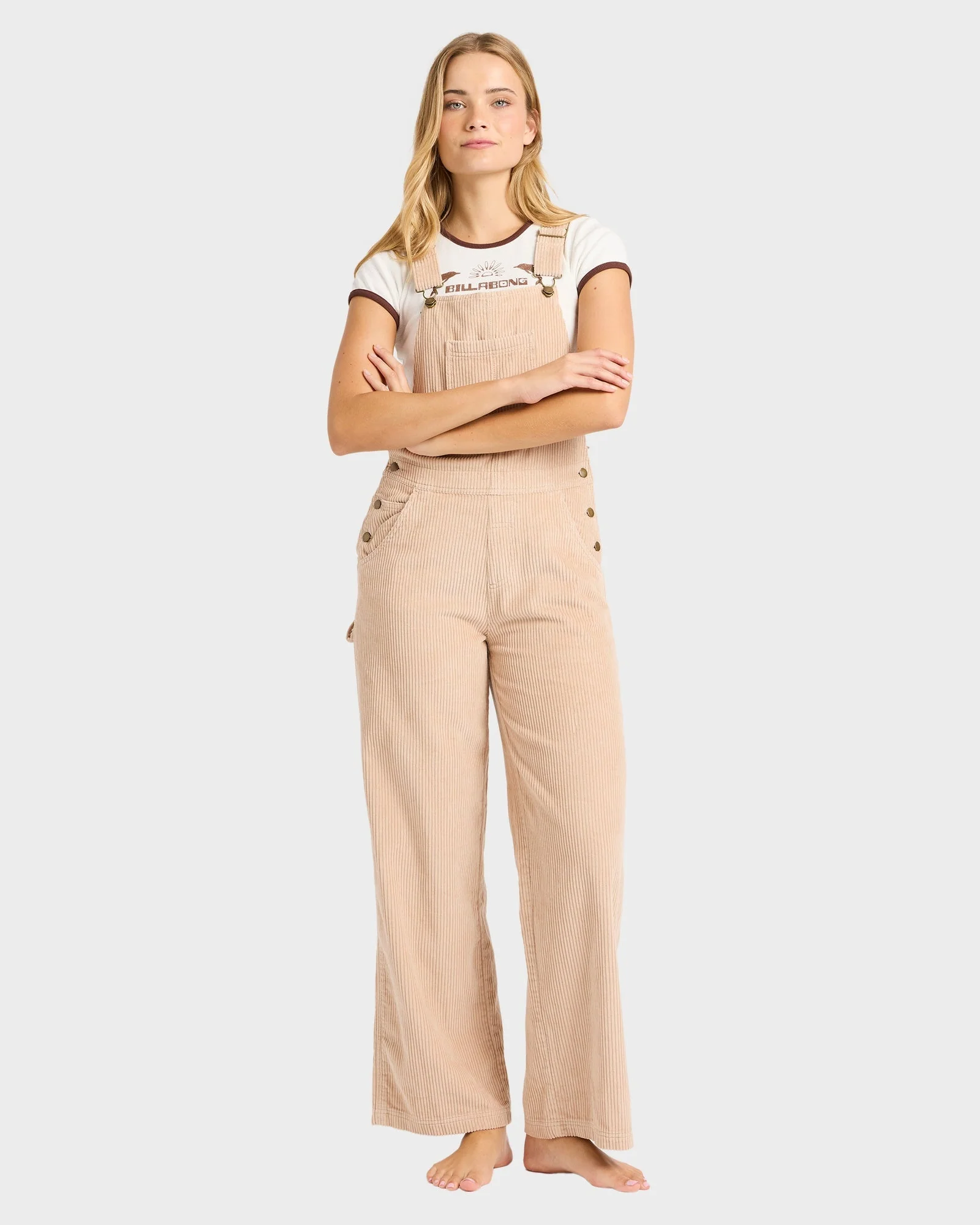 Womens Vacay Corduroy Overalls - Image 5