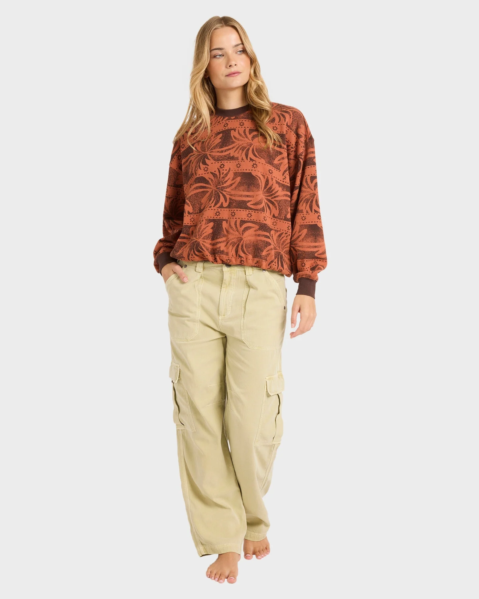 Womens Vida Palms Crew Neck - Image 5