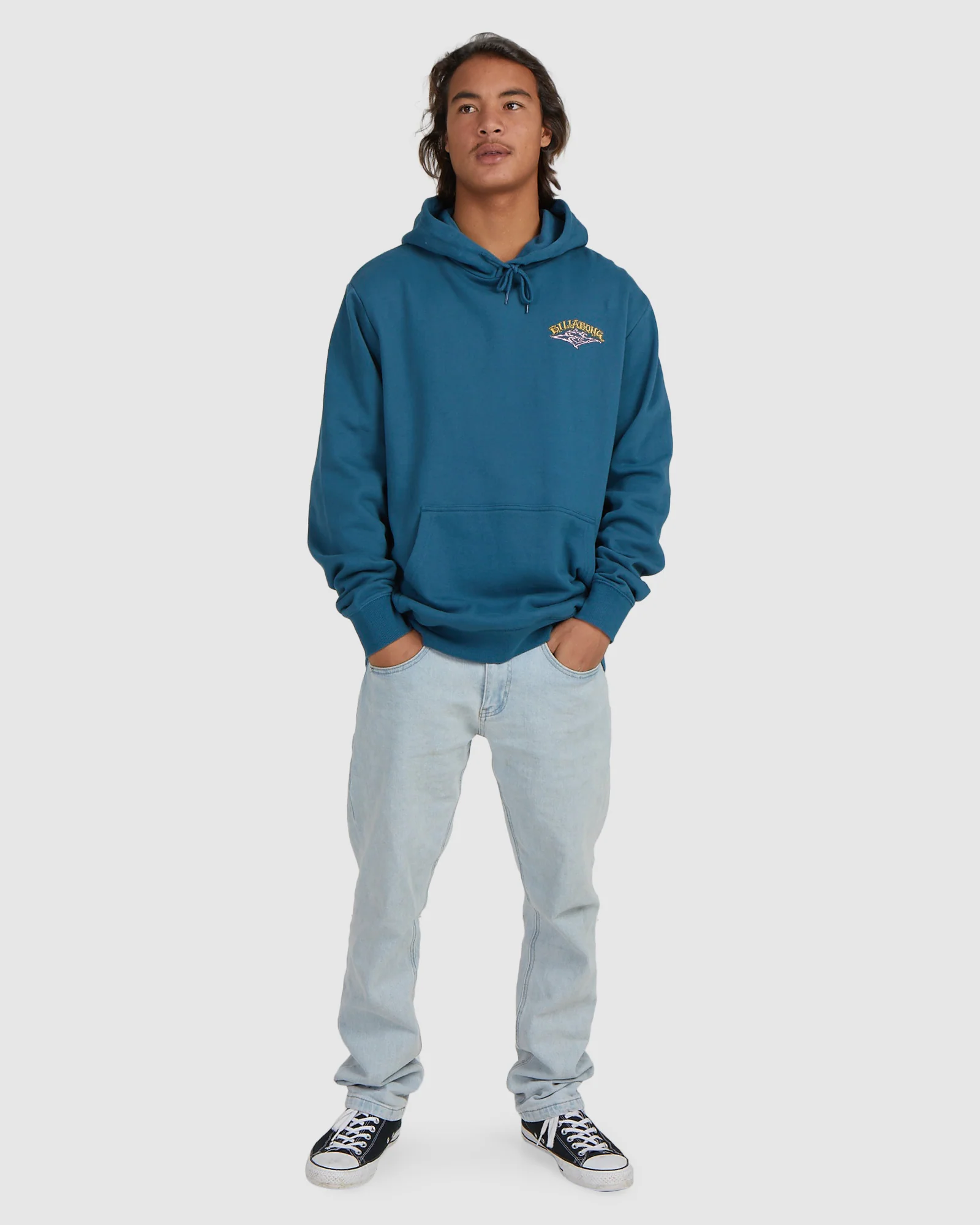 Mens Vintage Arch Pullover Hoodie - Image 5