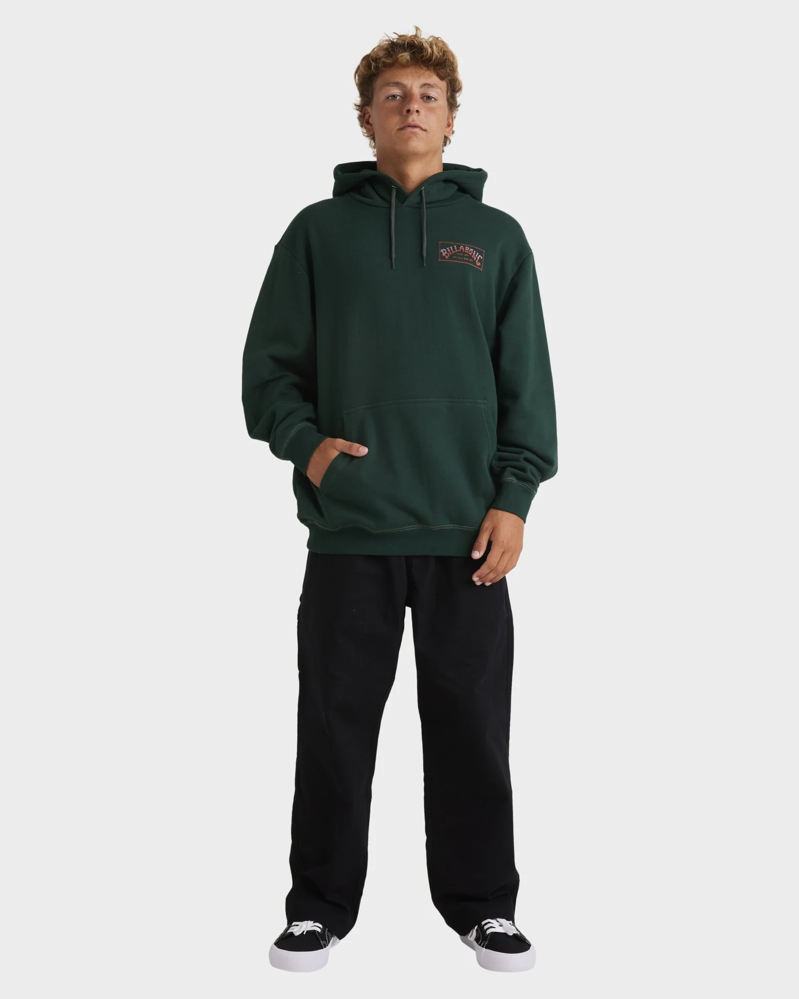 Mens Vintage Arch Pullover Hoodie - Image 5