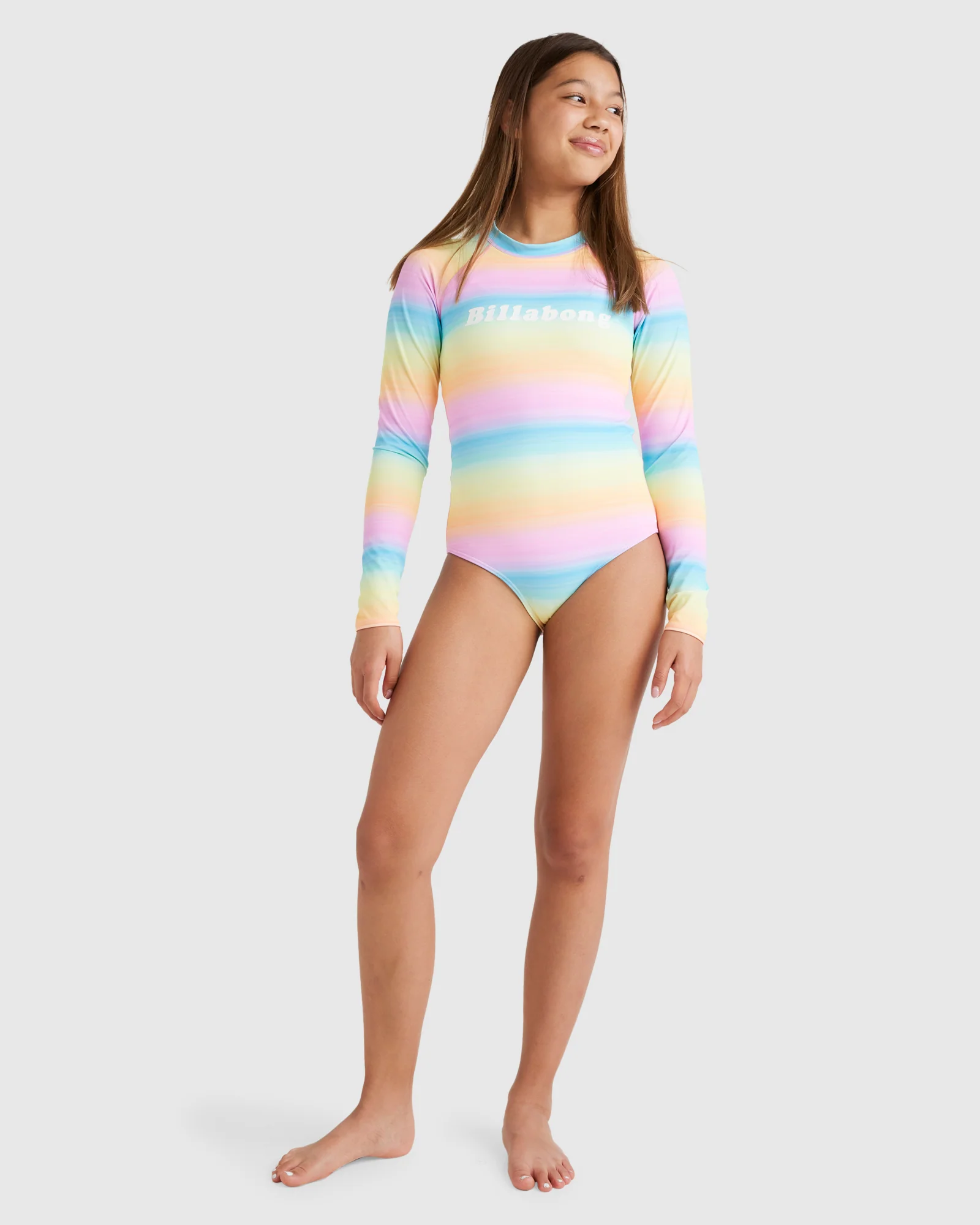 Girls 2-16 Vista Dreamin Long Sleeve Rash Vest - Image 5