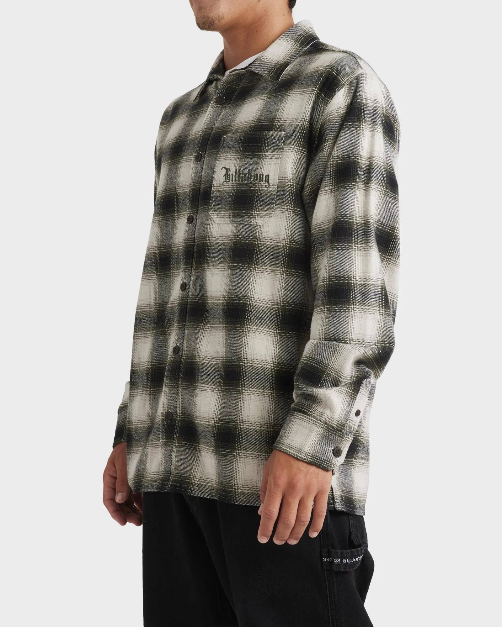 Mens Wraped Flannel Shirt - Image 2
