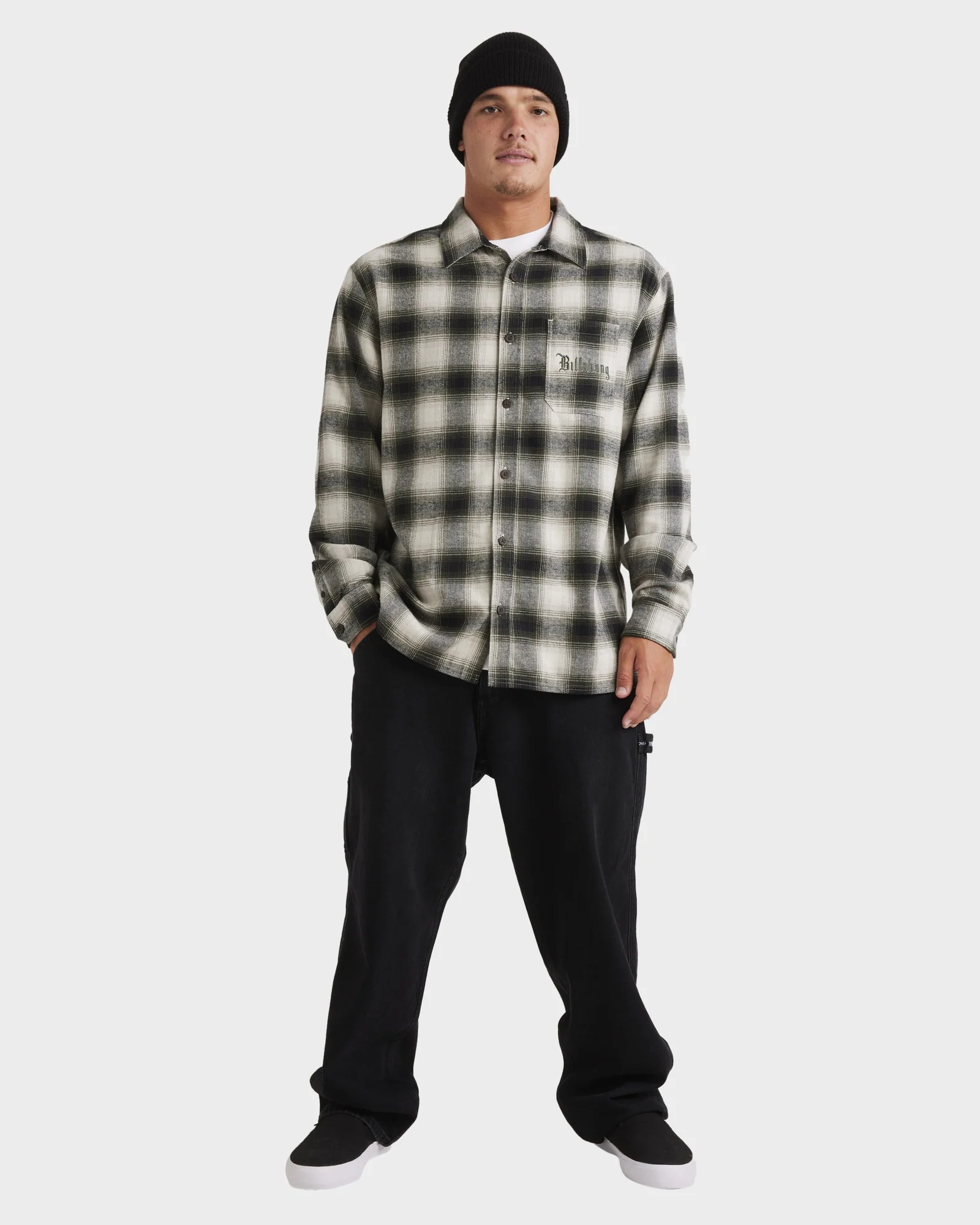 Mens Wraped Flannel Shirt - Image 3