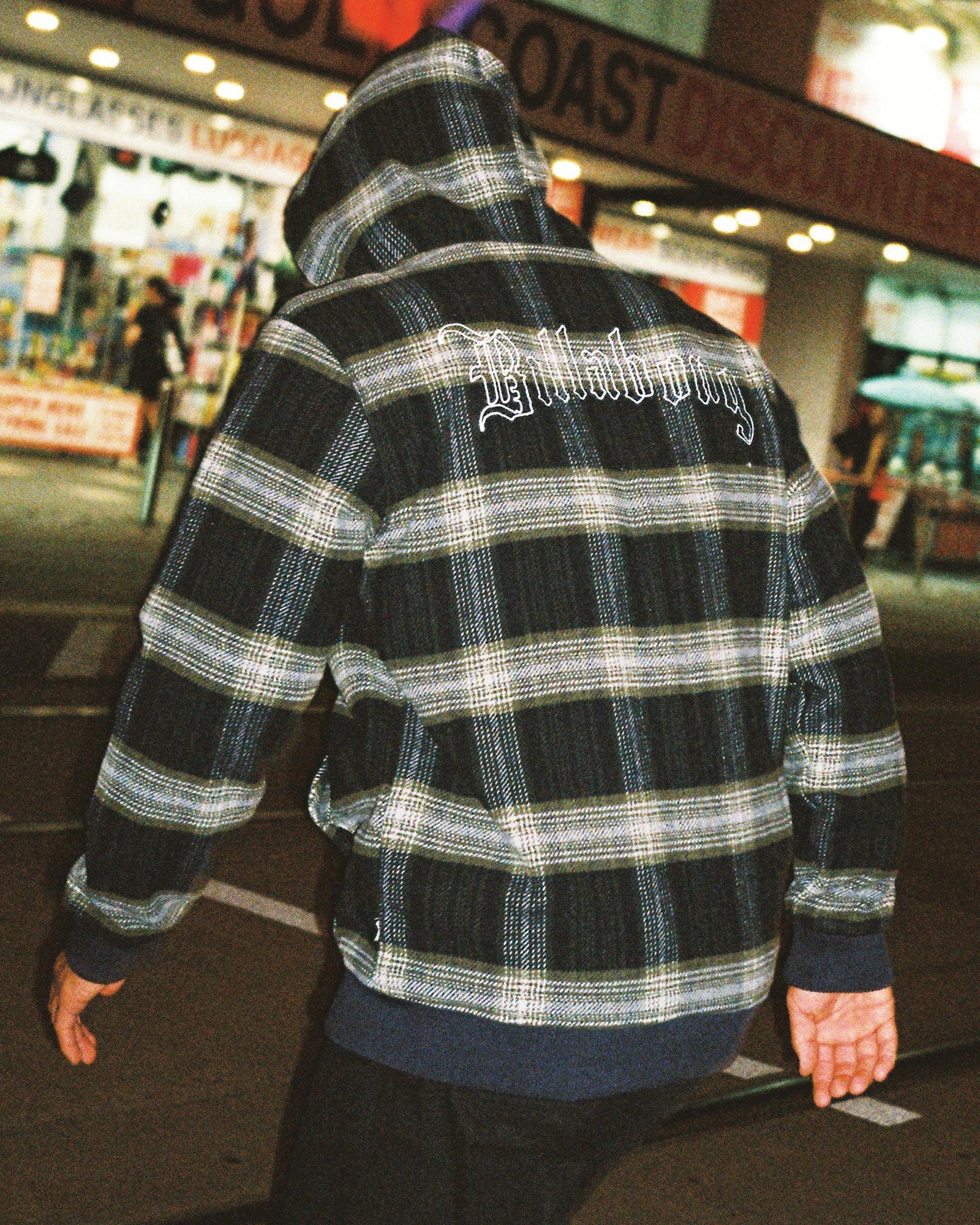Mens Warped Zip Up Hoodie - Image 2
