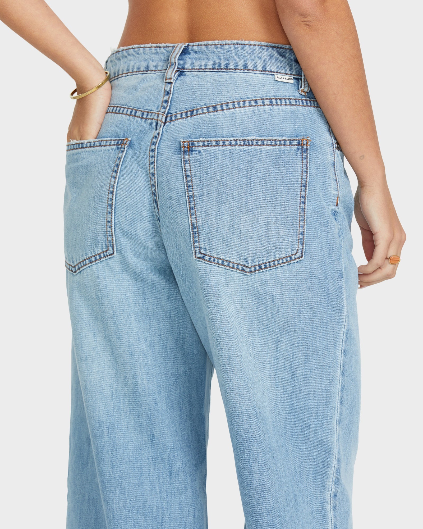 Womens Washed By The Sun Denim Jeans - Image 3