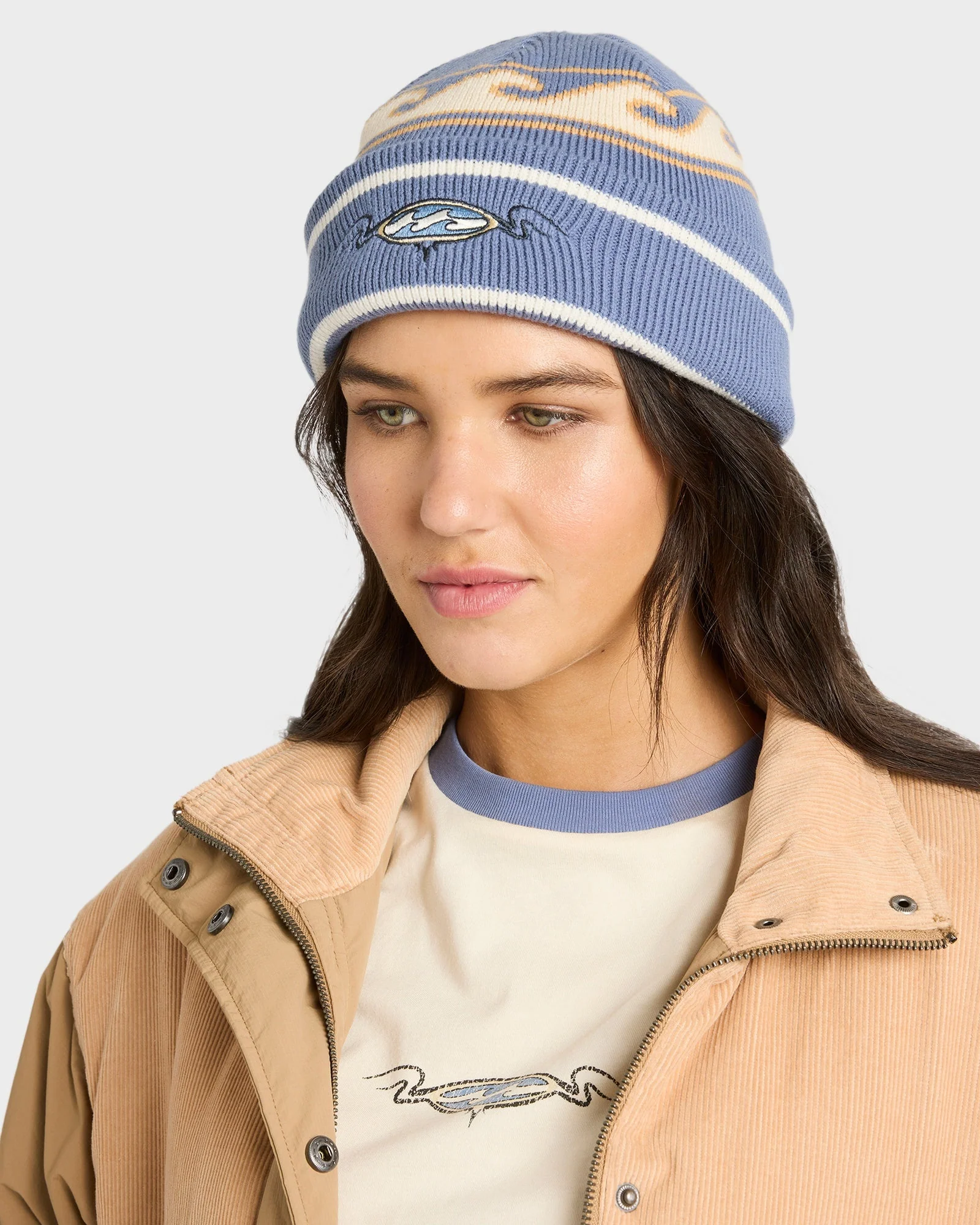 Womens Wave Break Beanie - Image 4