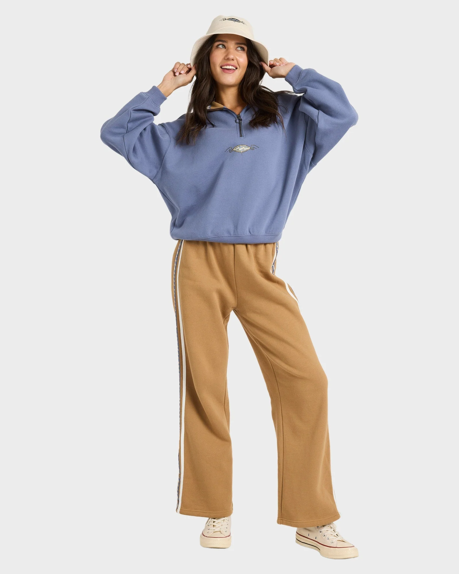 Womens Wave Break Half Zip Pullover - Image 6