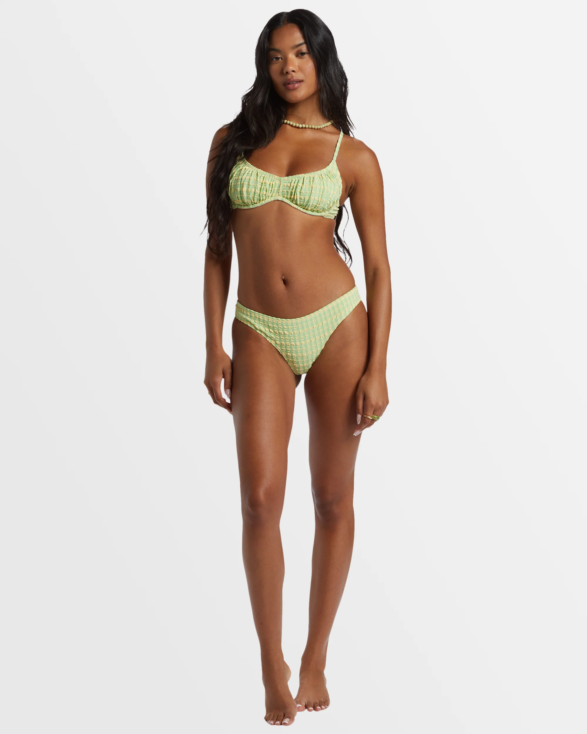 Wave Check Bliss Bralette Bikini Top - Image 4