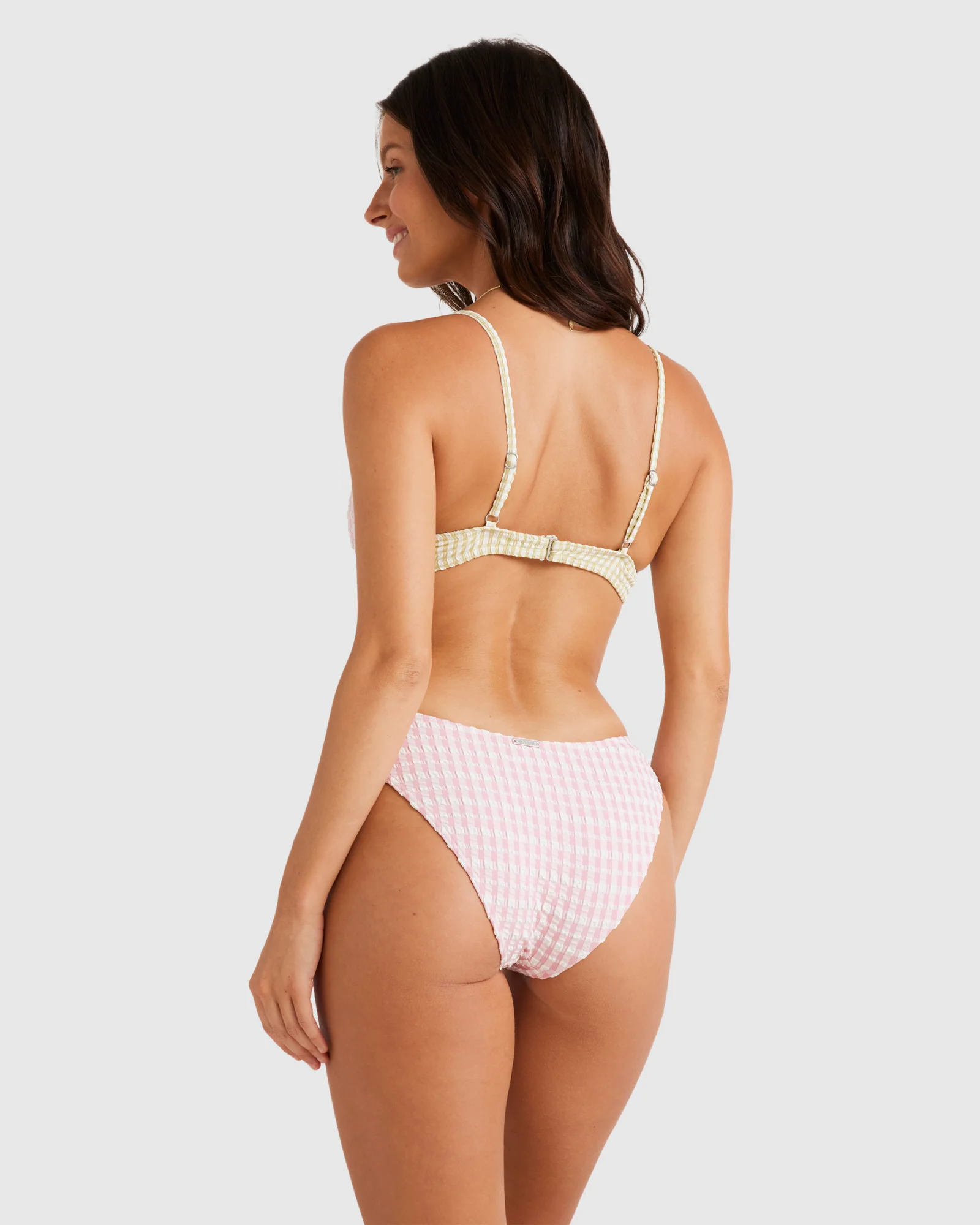Womens Wave Check Demi Underwire Bikini Top - Image 3