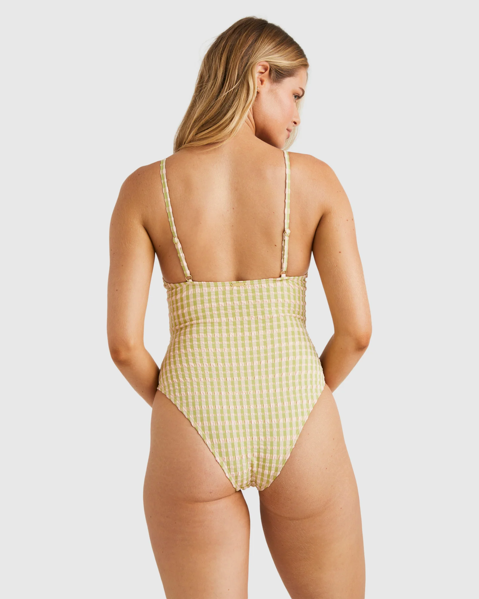 Womens Wave Check Kaia One Piece Swimsuit - Image 3
