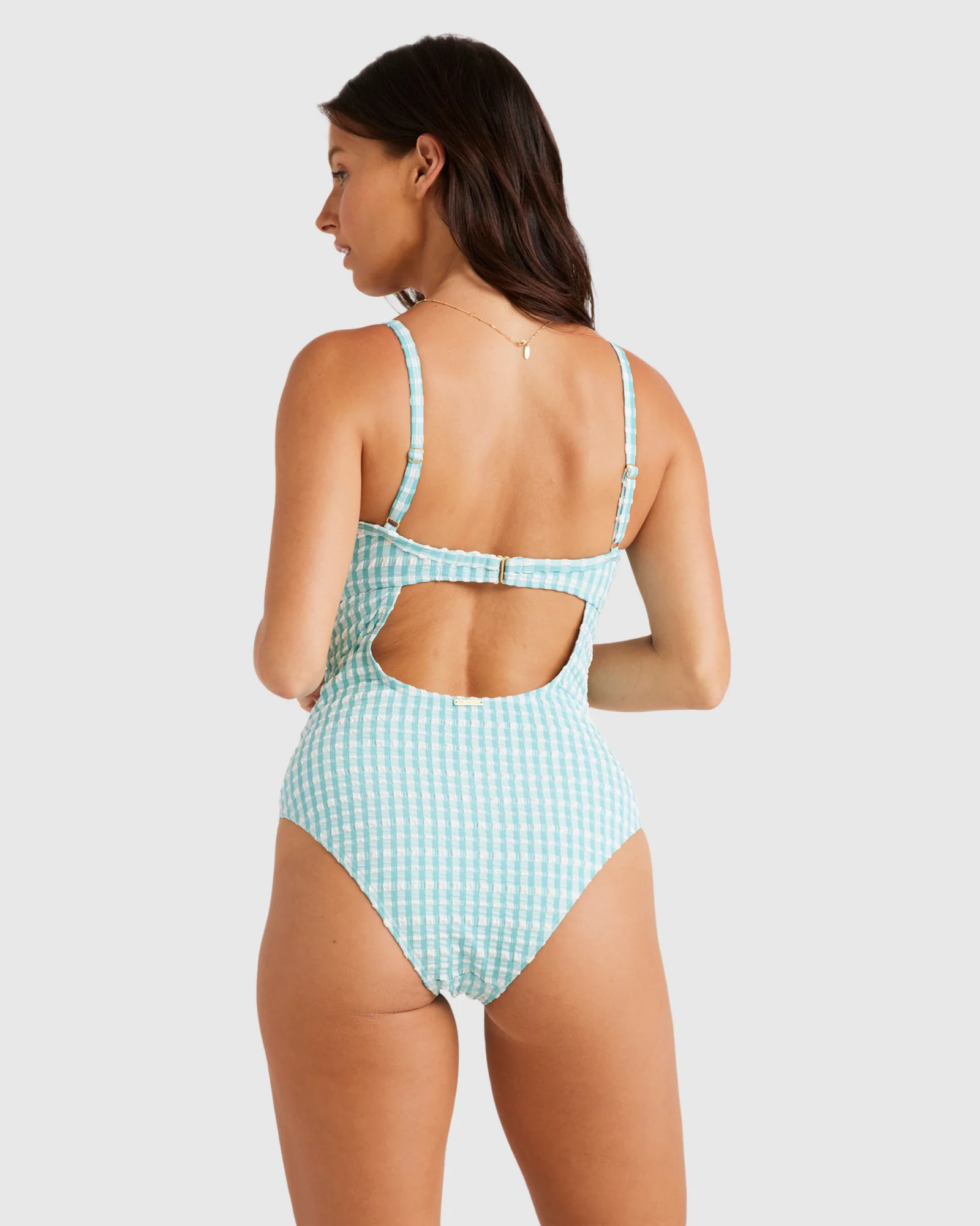 Womens Wave Check Mia Dd One Piece Swimsuit - Image 3