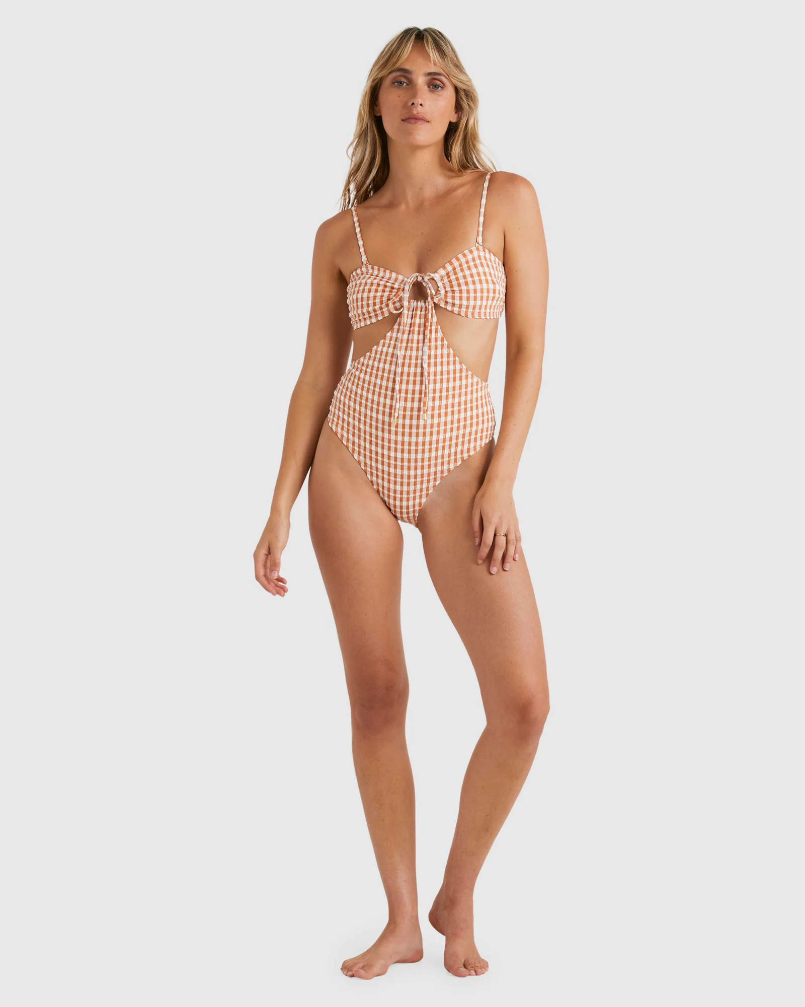 Womens Wave Check Penny One Piece - Image 5