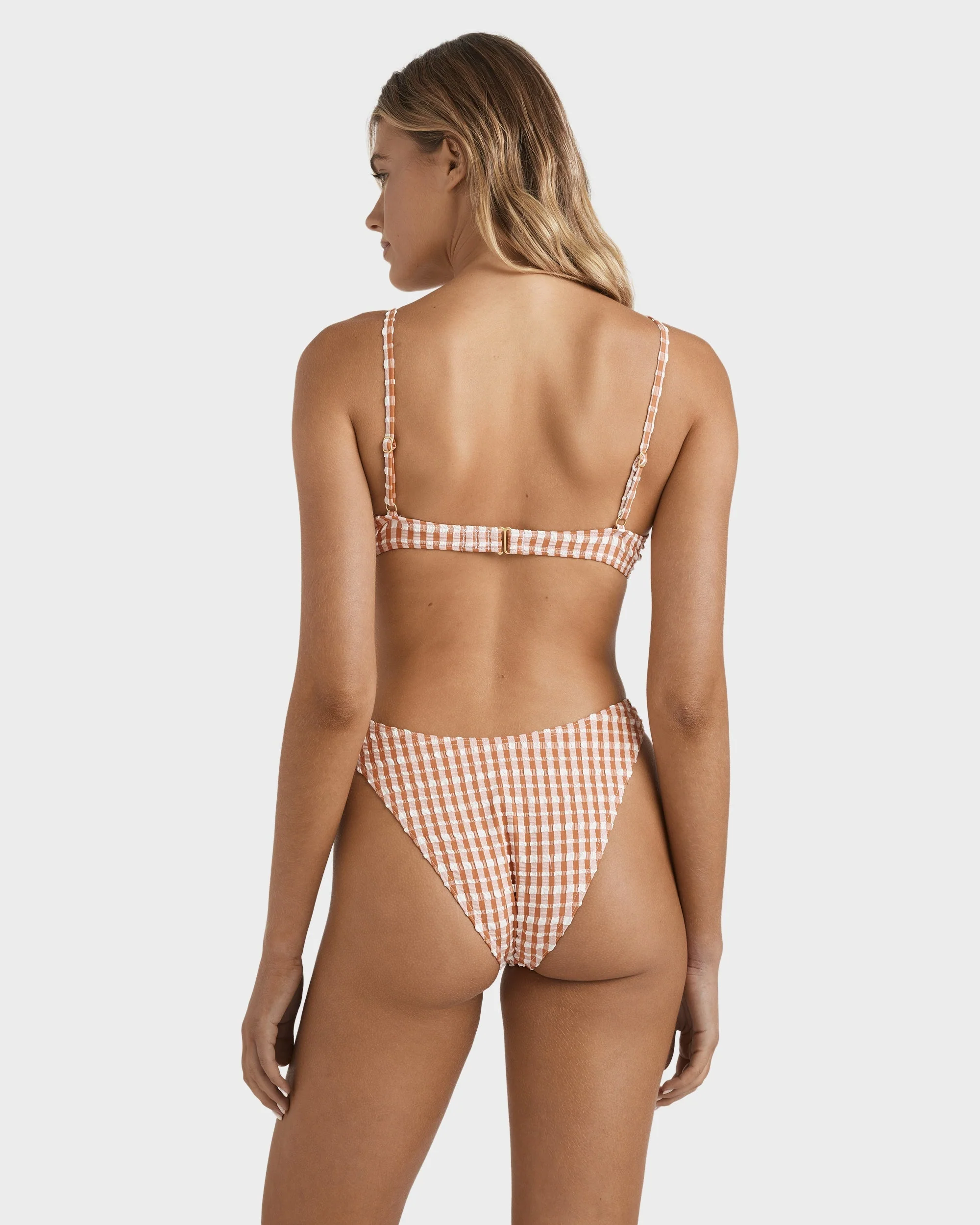 Womens Wave Check Reese Underwire Bikini Top - Image 2