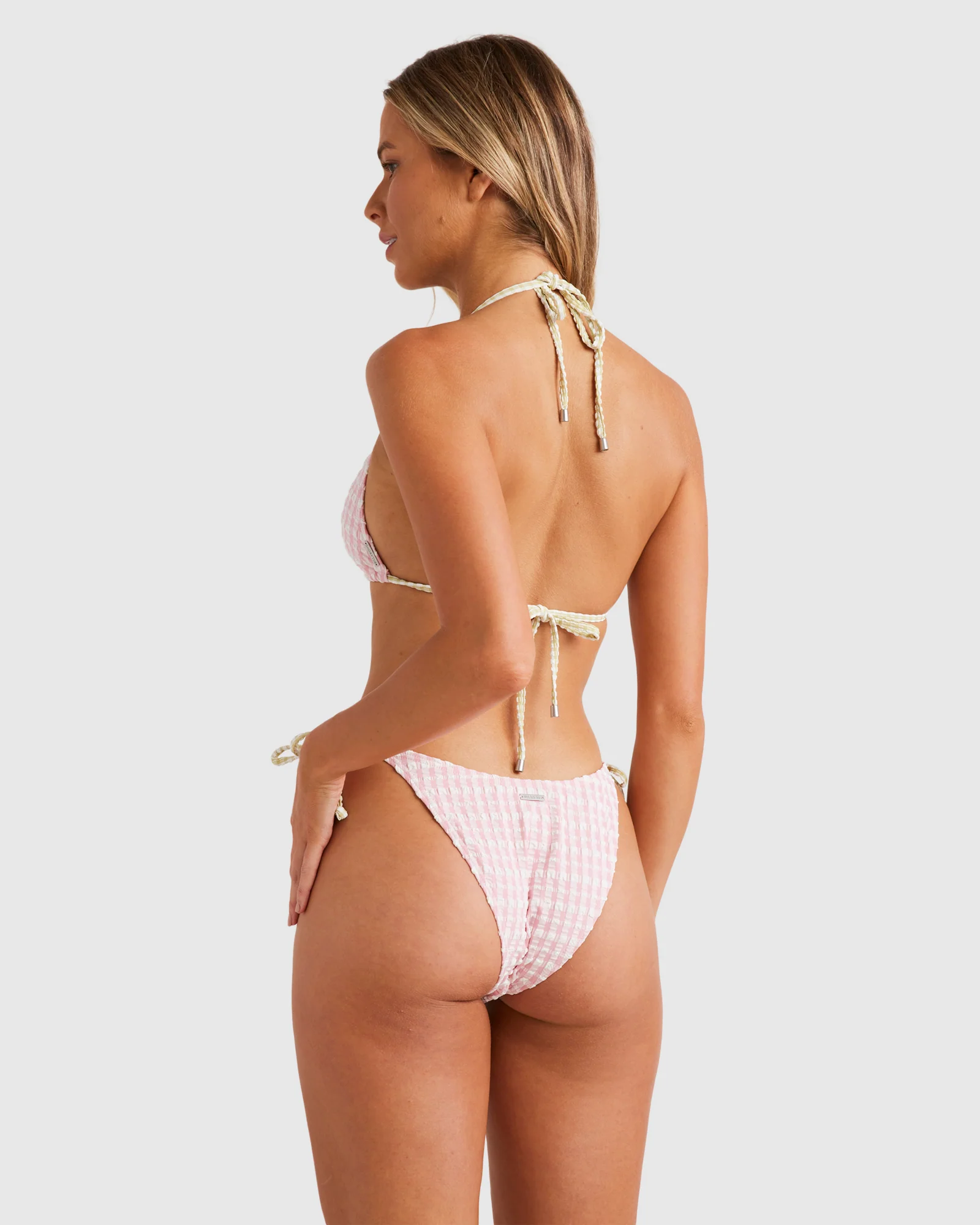 Womens Wave Check Remi Triangle Bikini Top - Image 3