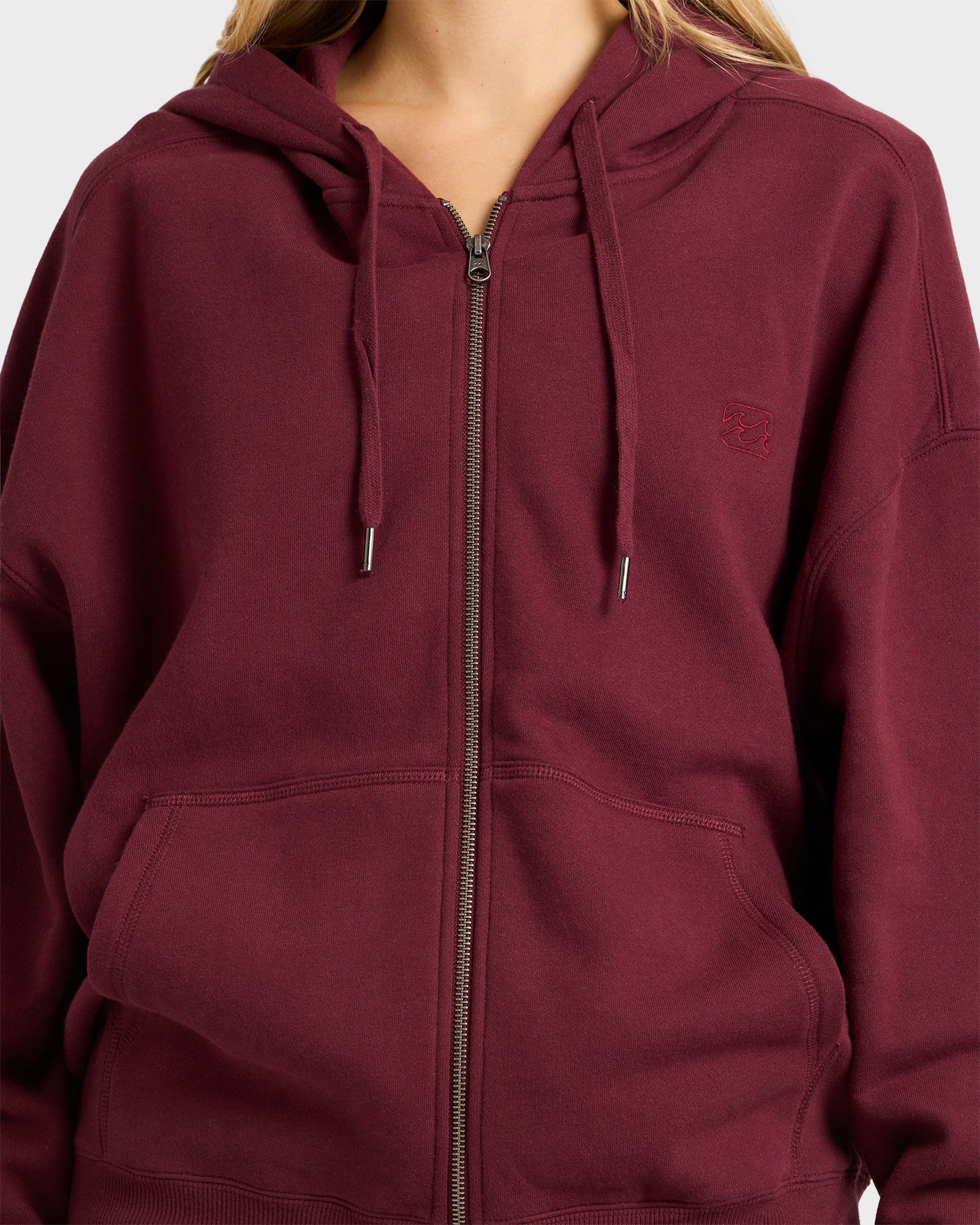 Womens Wave Essentials Zip Up Hoodie - Image 4