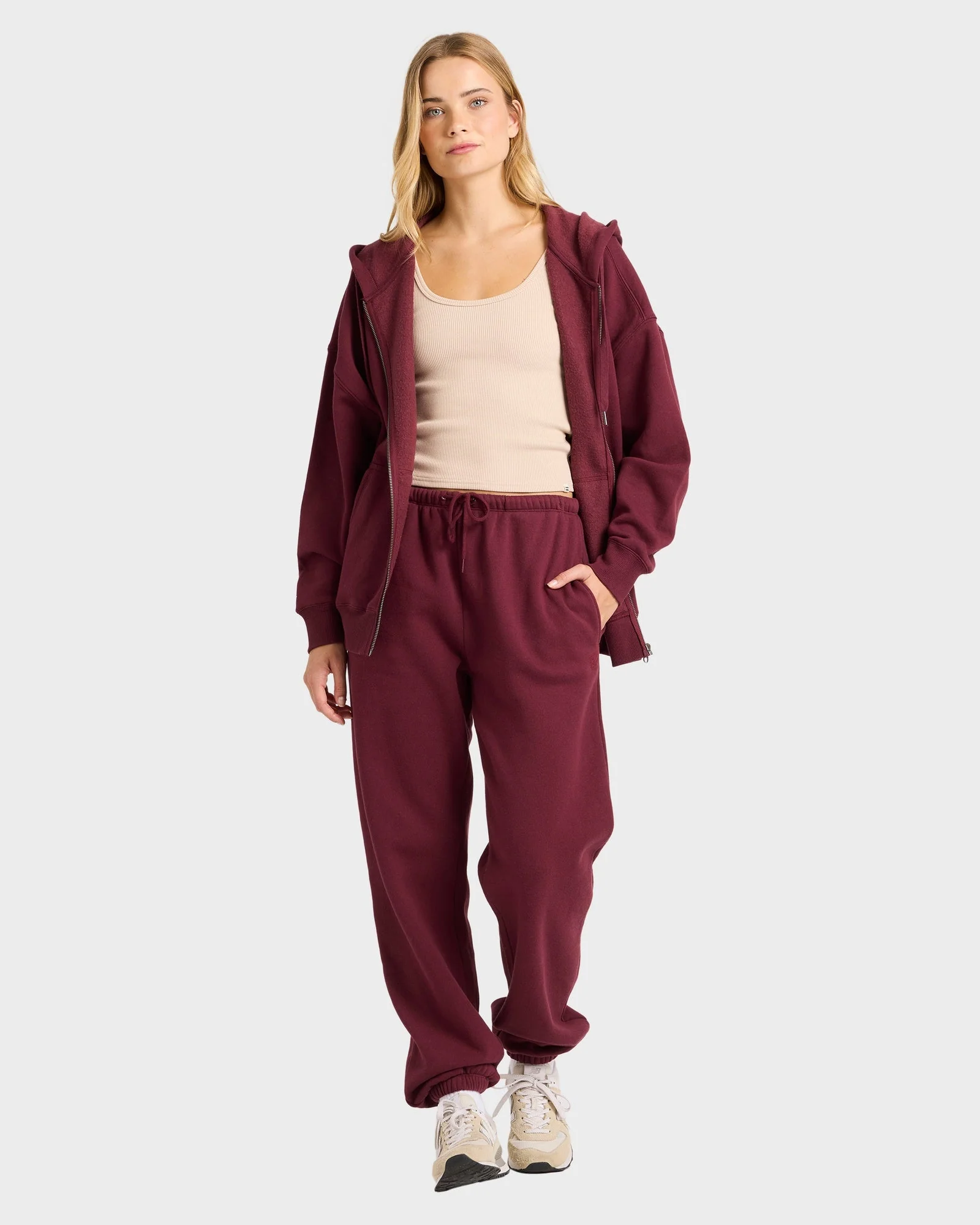 Womens Wave Essentials Zip Up Hoodie - Image 5