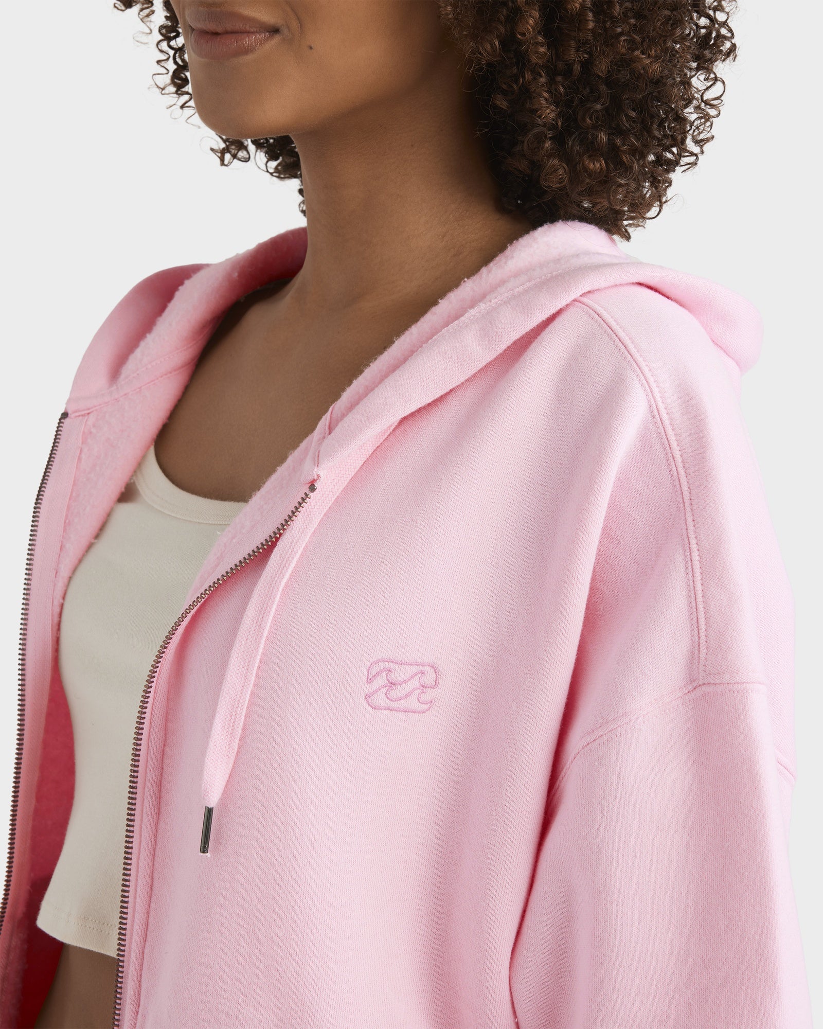 Womens Wave Essential Zip-Up Hoodie - Image 4