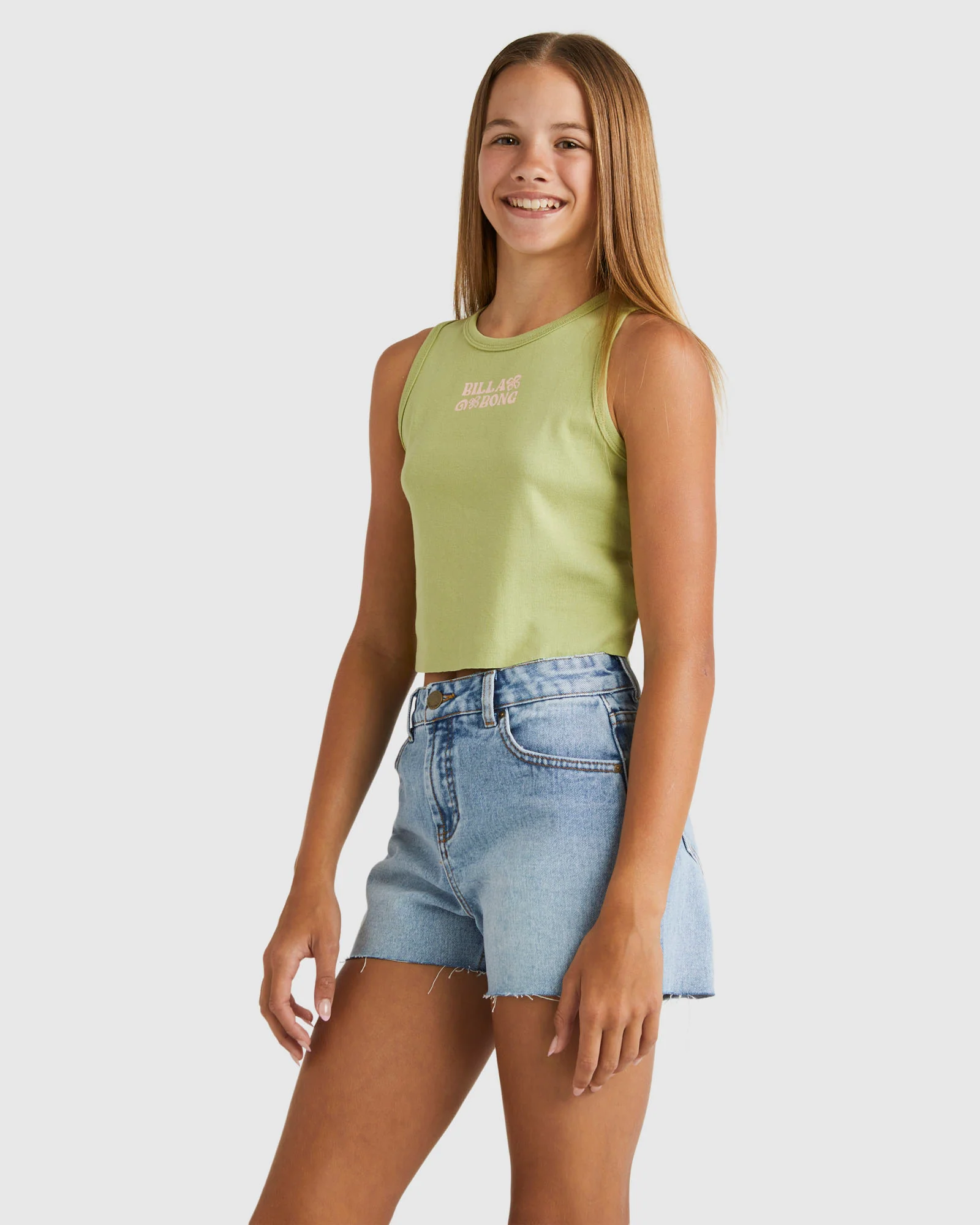 Girls 6-14 Wave N Flower T-Shirt - Image 2