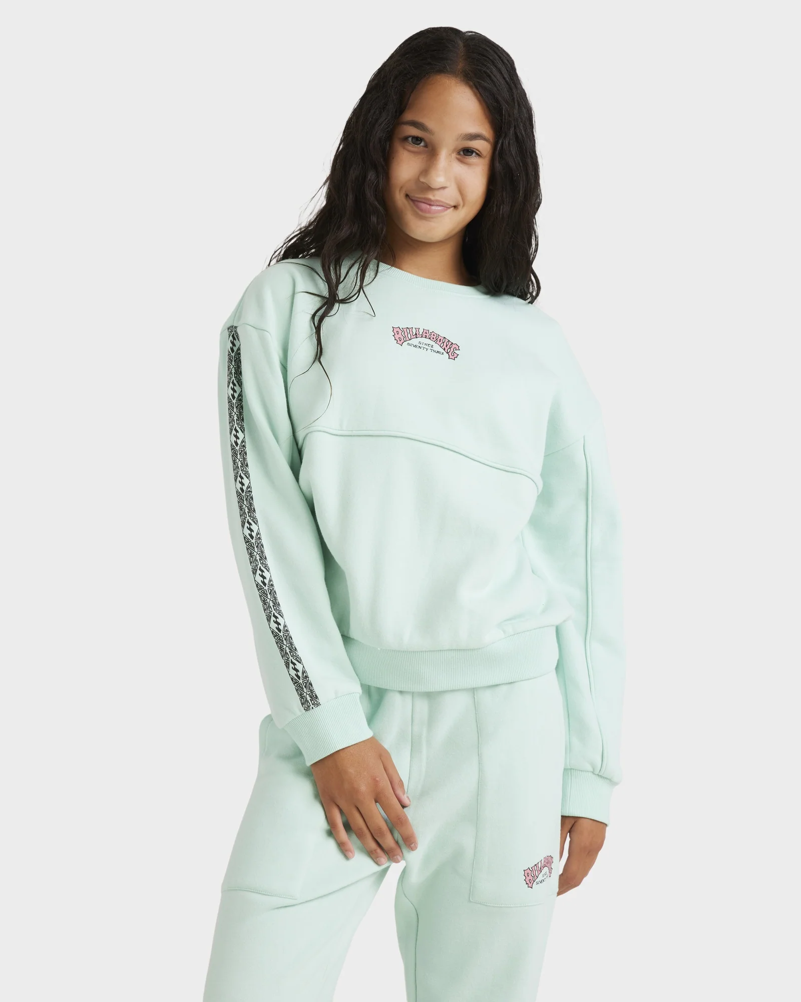 Girls 6-14 Wave Of The Day Crew Neck - Image 2