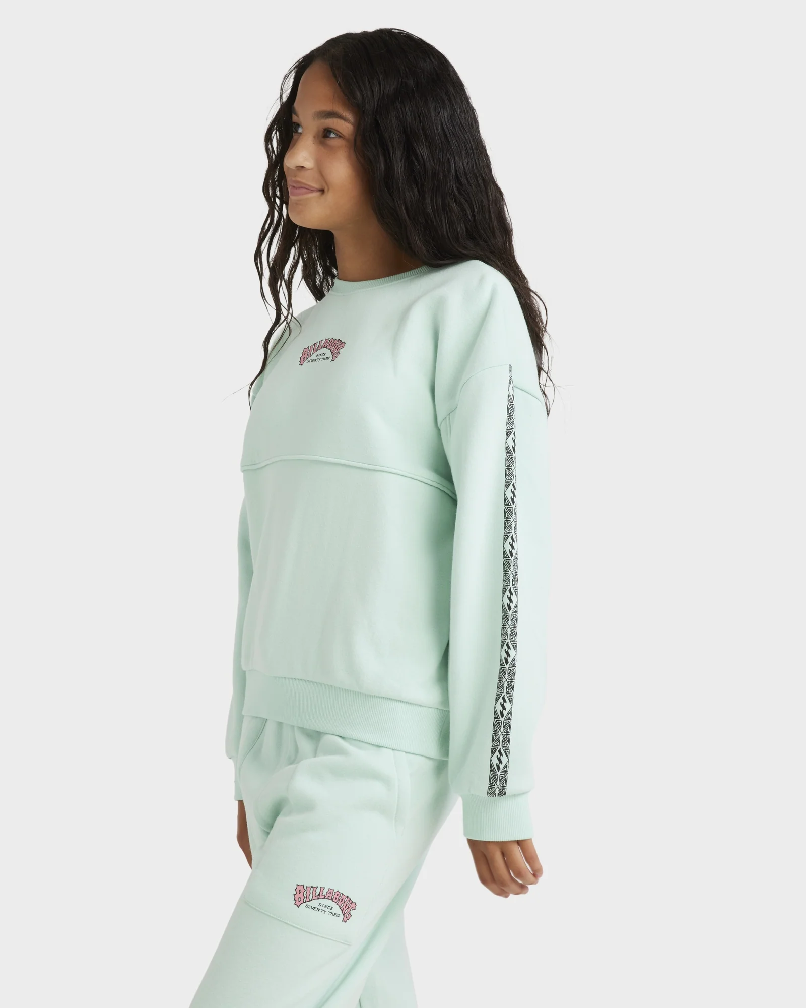 Girls 6-14 Wave Of The Day Crew Neck - Image 3