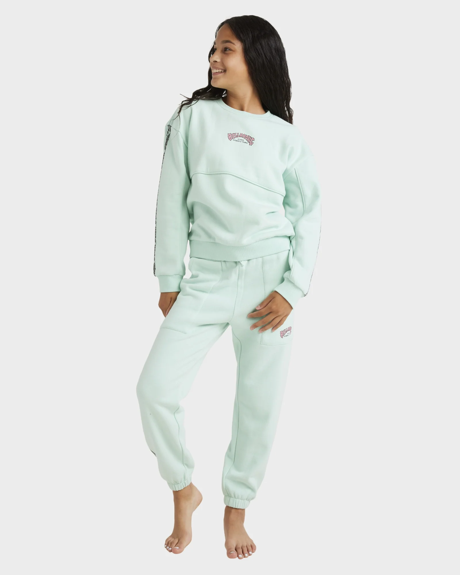 Girls 6-14 Wave Of The Day Crew Neck - Image 6
