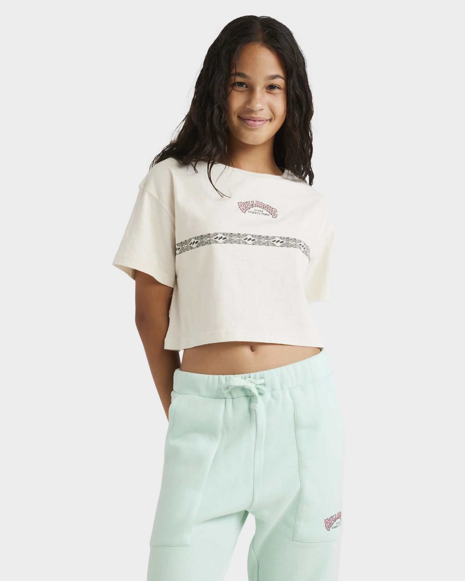 Girls 6-14 Wave Of The Day Crop T-Shirt - Image 2
