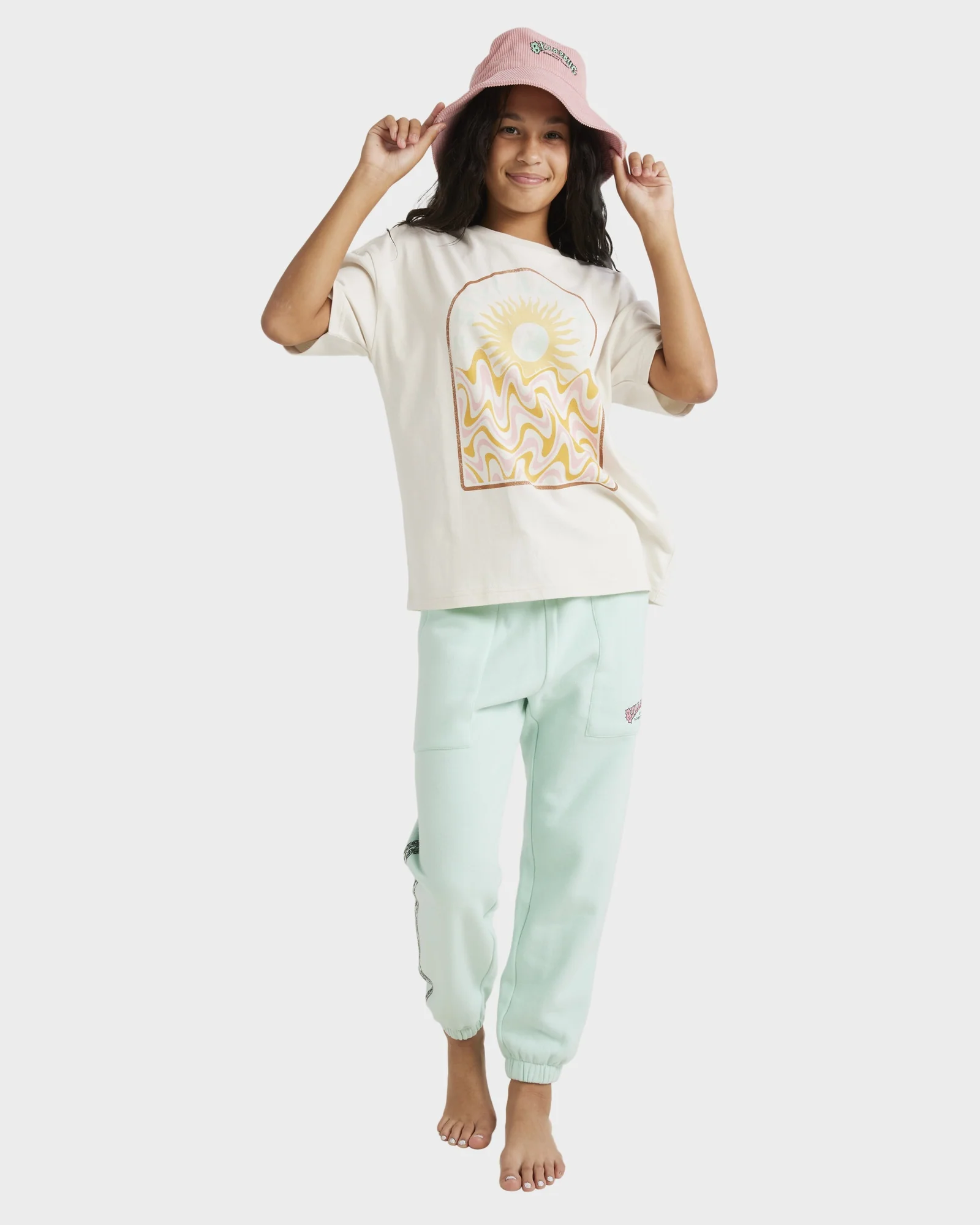 Girls 6-14 Wave Of The Day Trackpants - Image 2