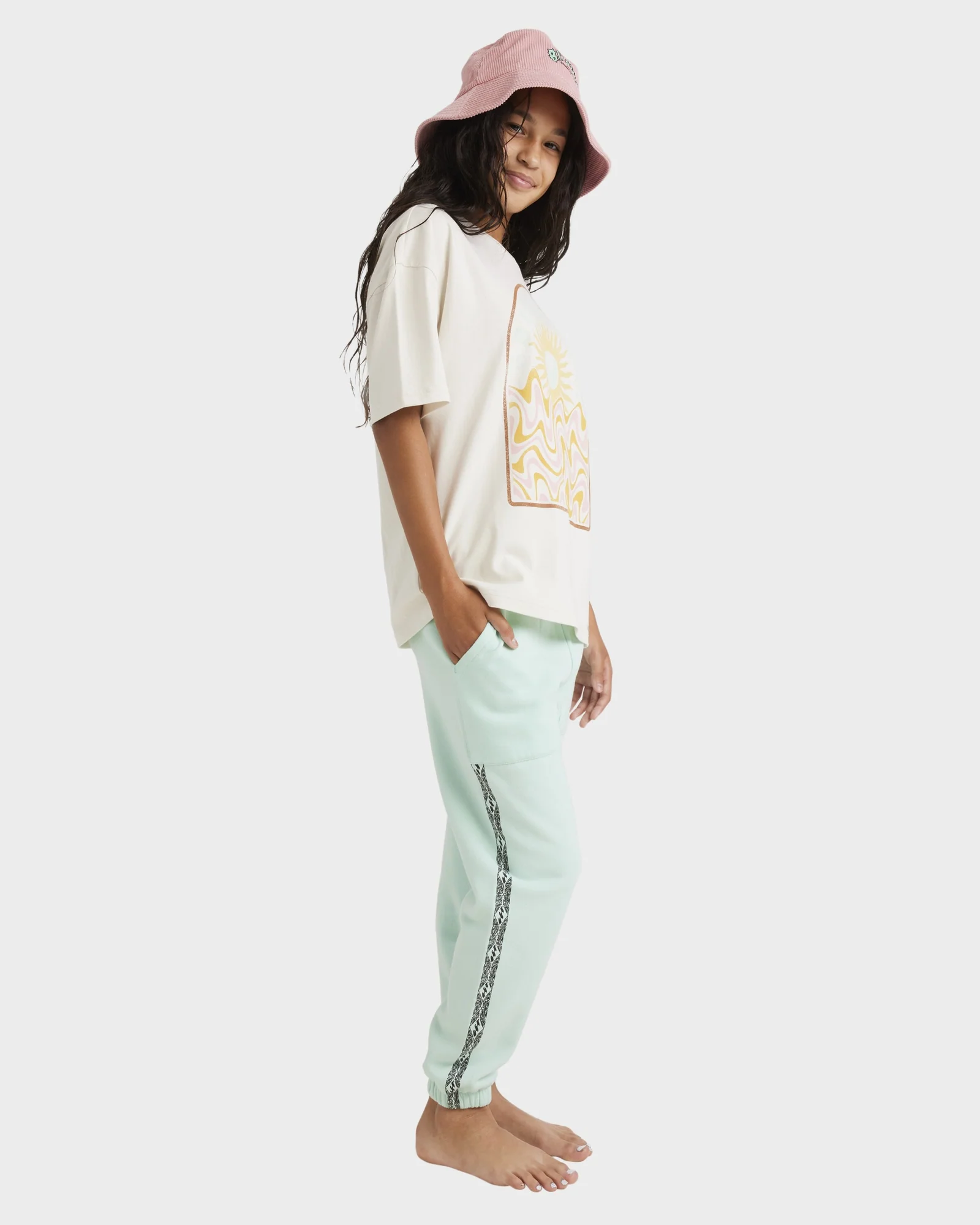 Girls 6-14 Wave Of The Day Trackpants - Image 4
