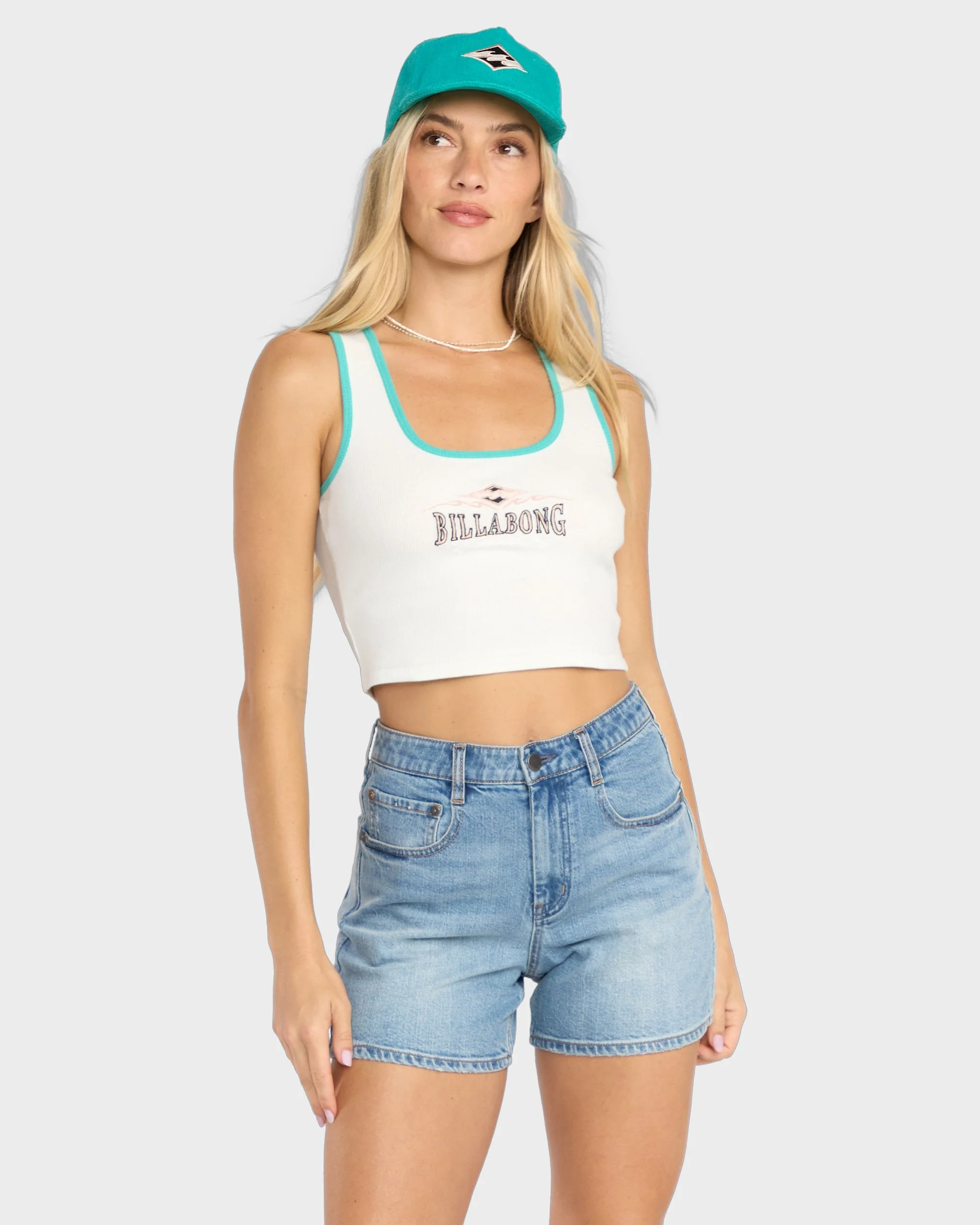 Womens Wave Out Tank Top - Image 2