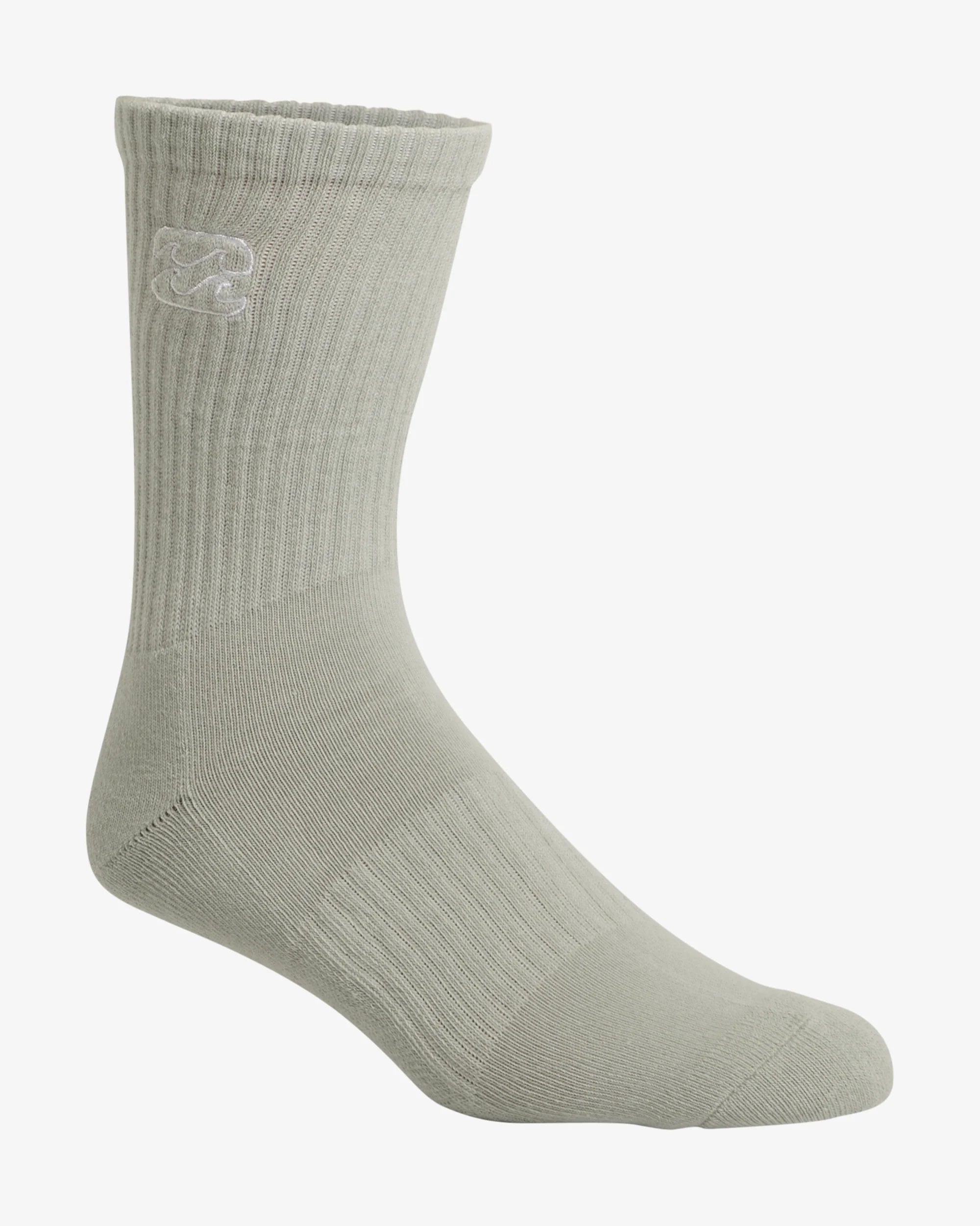 Mens Wave Washed 3 Pack Crew Socks - Image 4