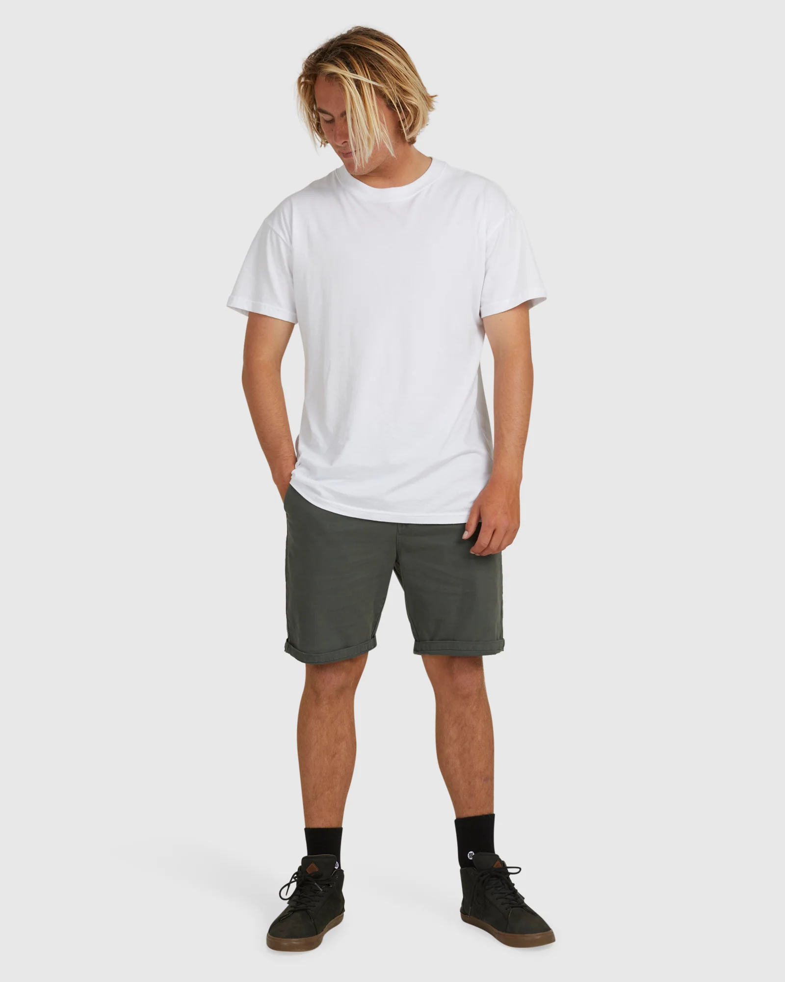 Mens Wave Washed Twill 19" Shorts - Image 5