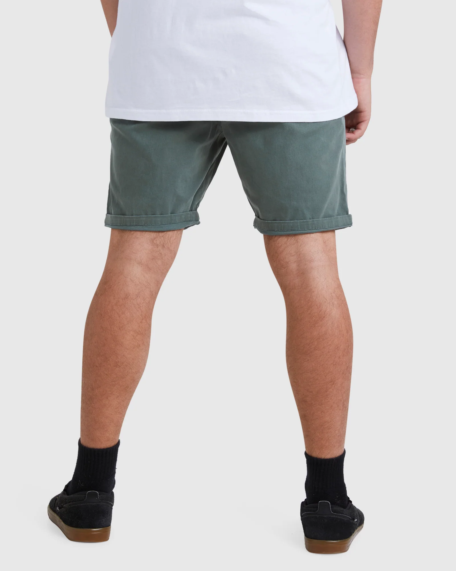 Mens Wave Washed Twill 19" Shorts - Image 3