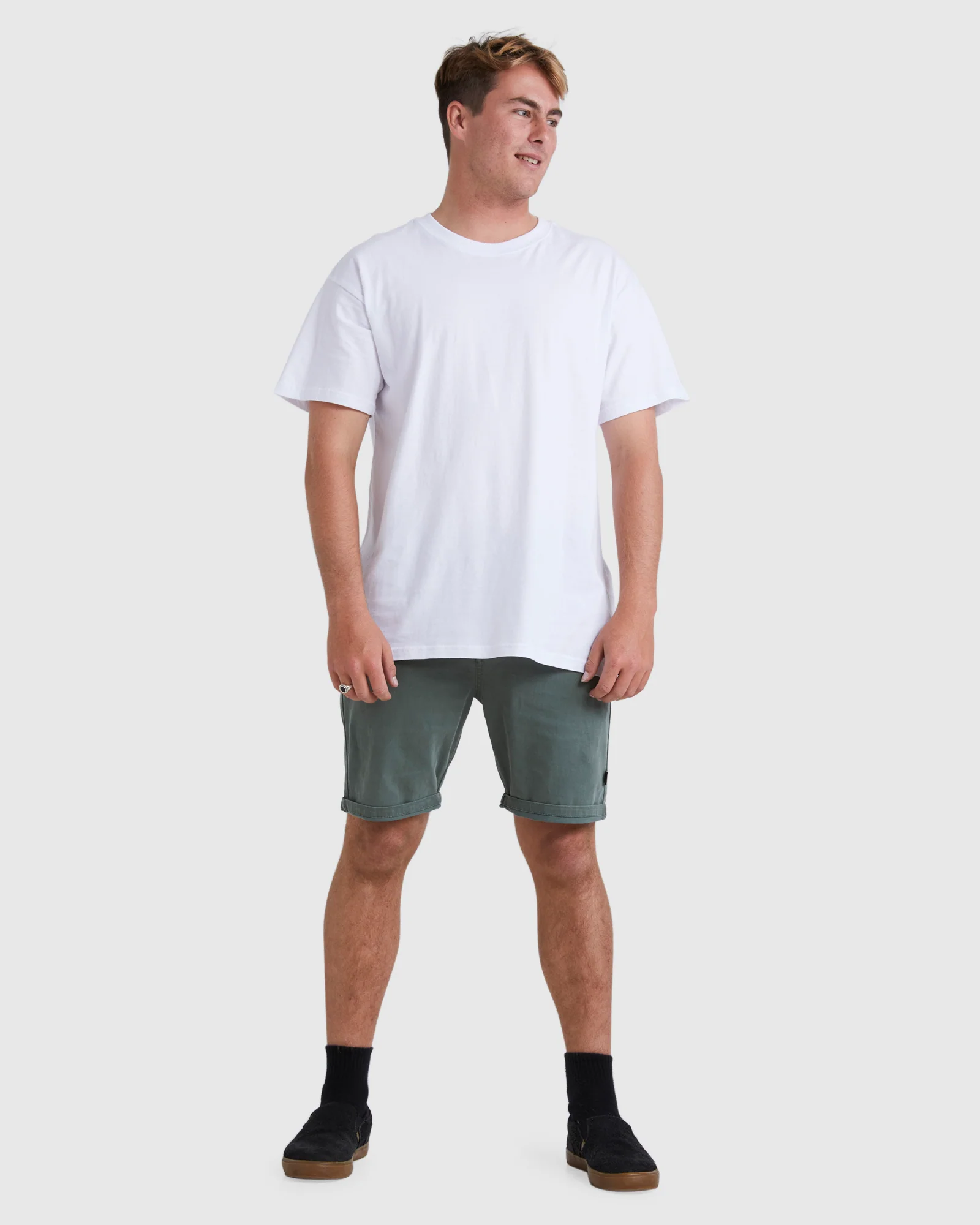 Mens Wave Washed Twill 19" Shorts - Image 4