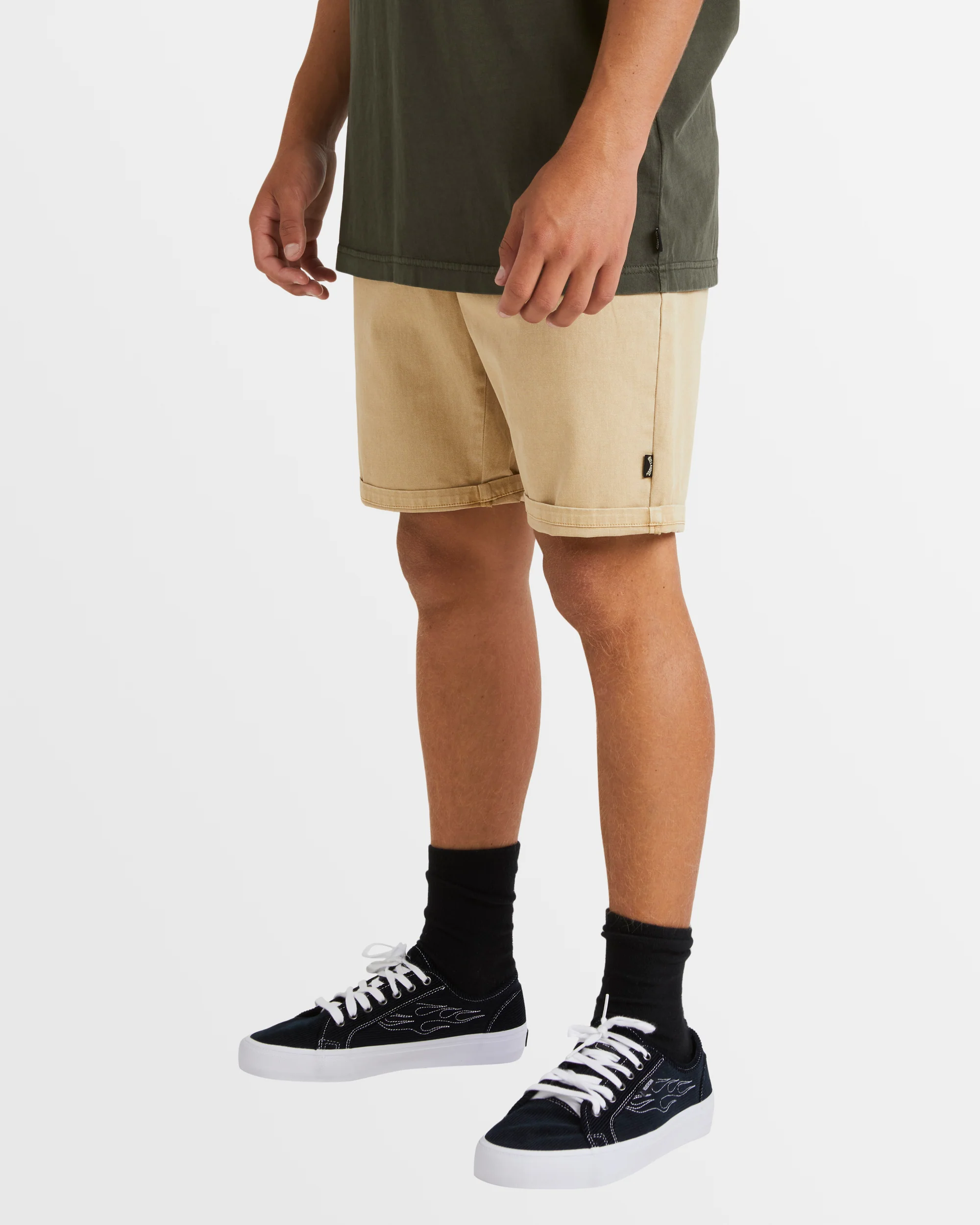 Mens Wave Washed Twill 19" Shorts - Image 2