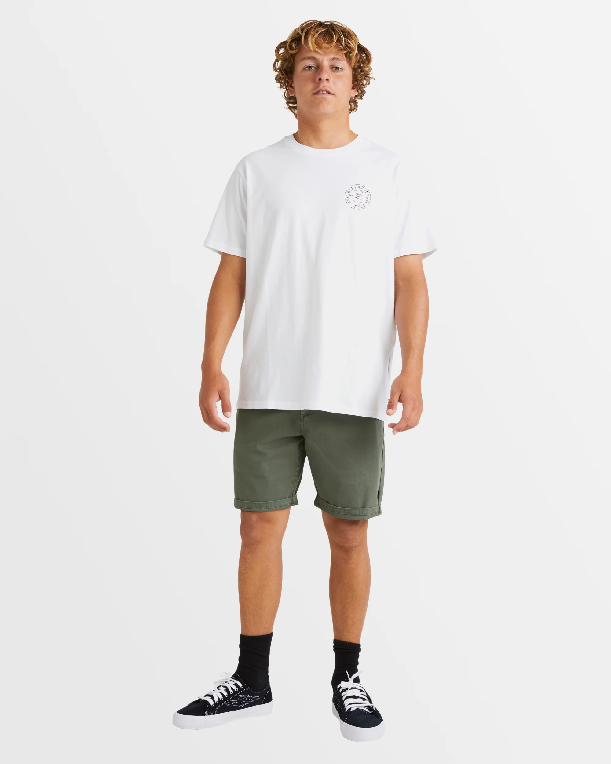 Mens Wave Washed Twill 19" Shorts
