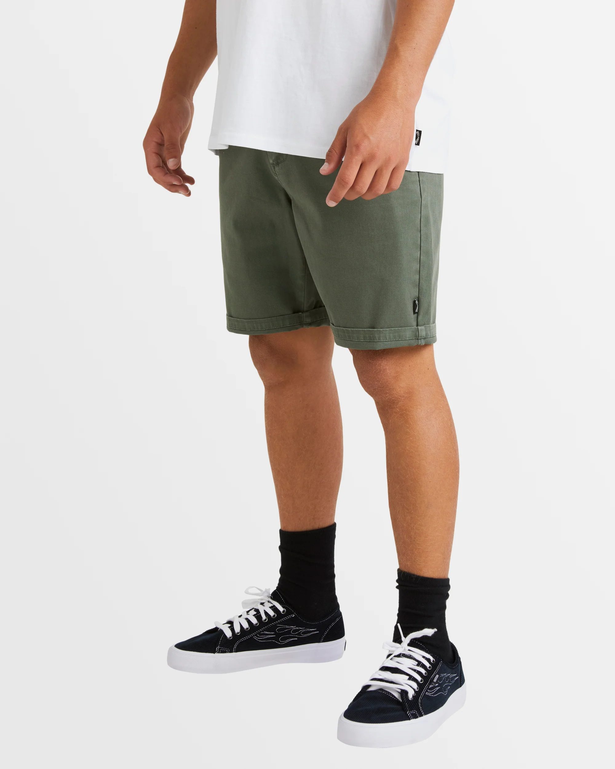 Mens Wave Washed Twill 19" Shorts - Image 2