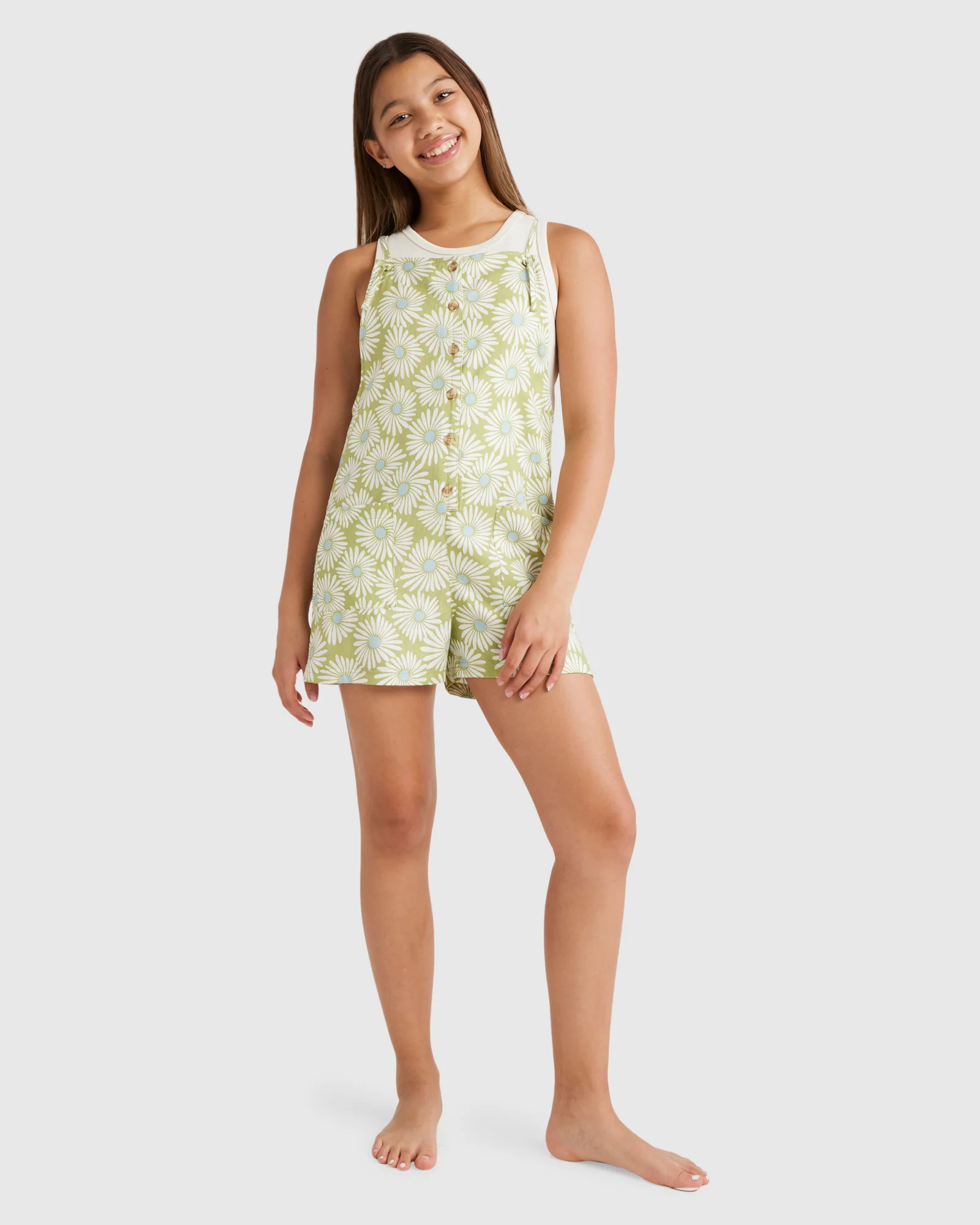 Girls 6-14 Wave Watch Romper - Image 5