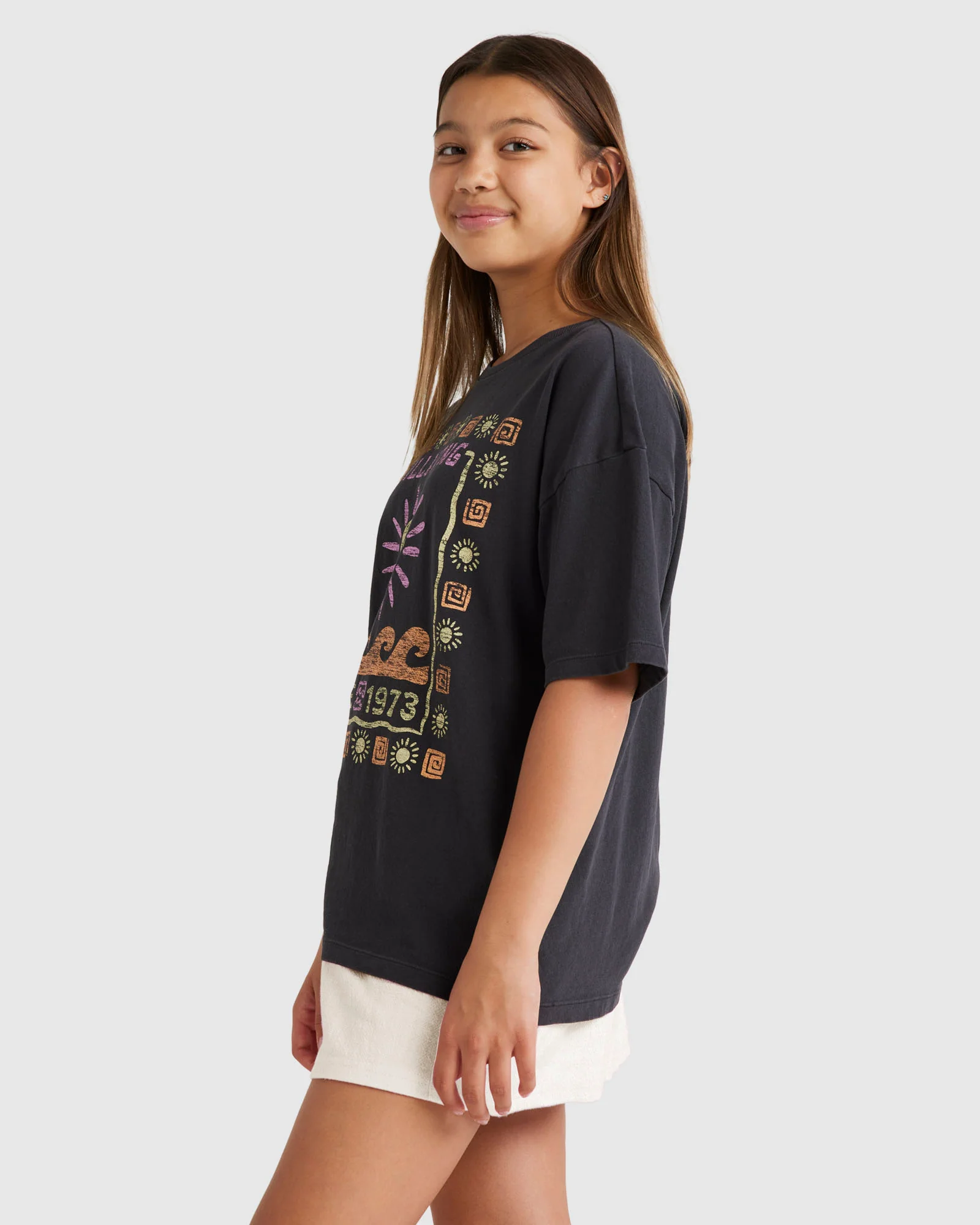 Girls 6-14 Waves And Sun T-Shirt - Image 2