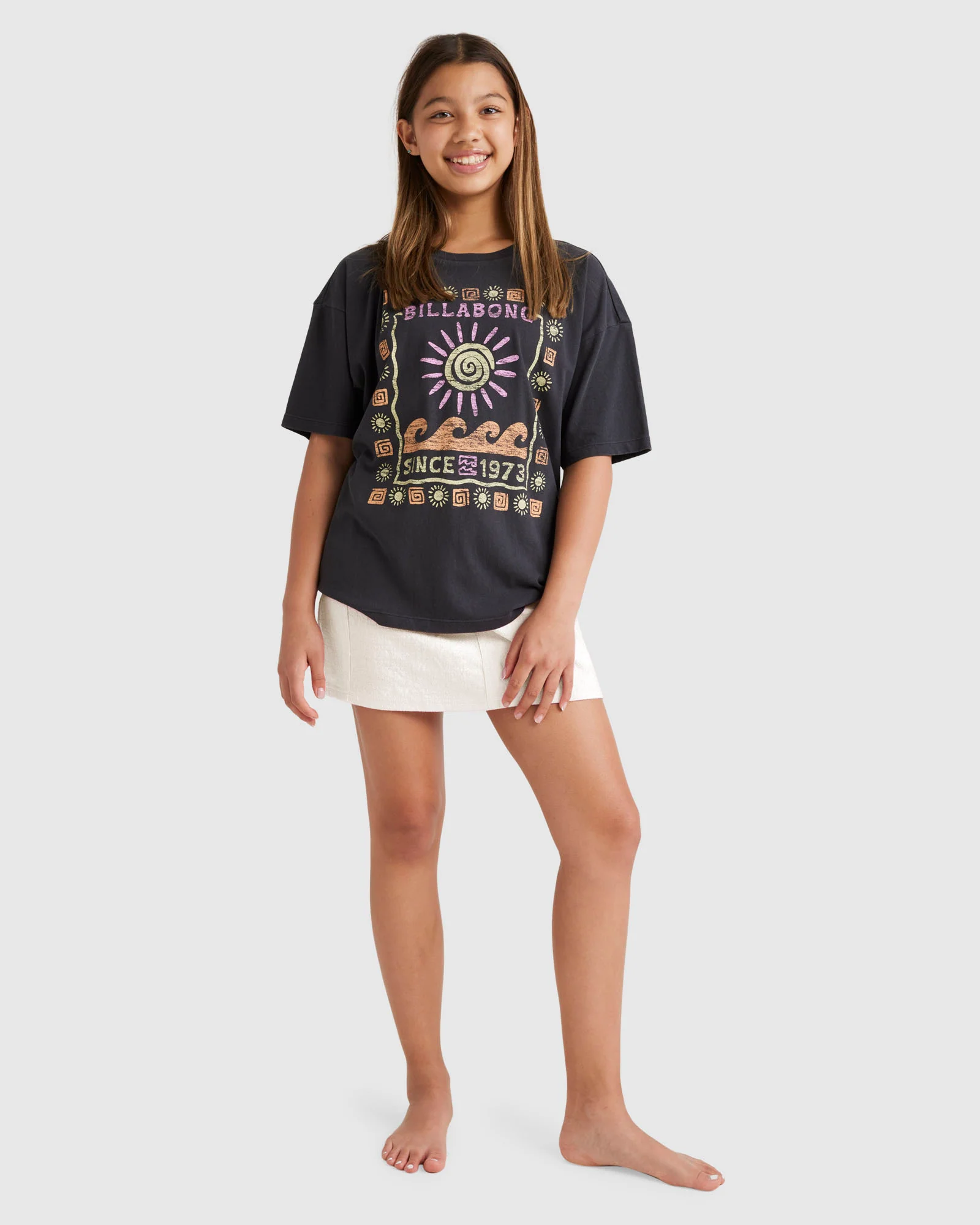 Girls 6-14 Waves And Sun T-Shirt - Image 5