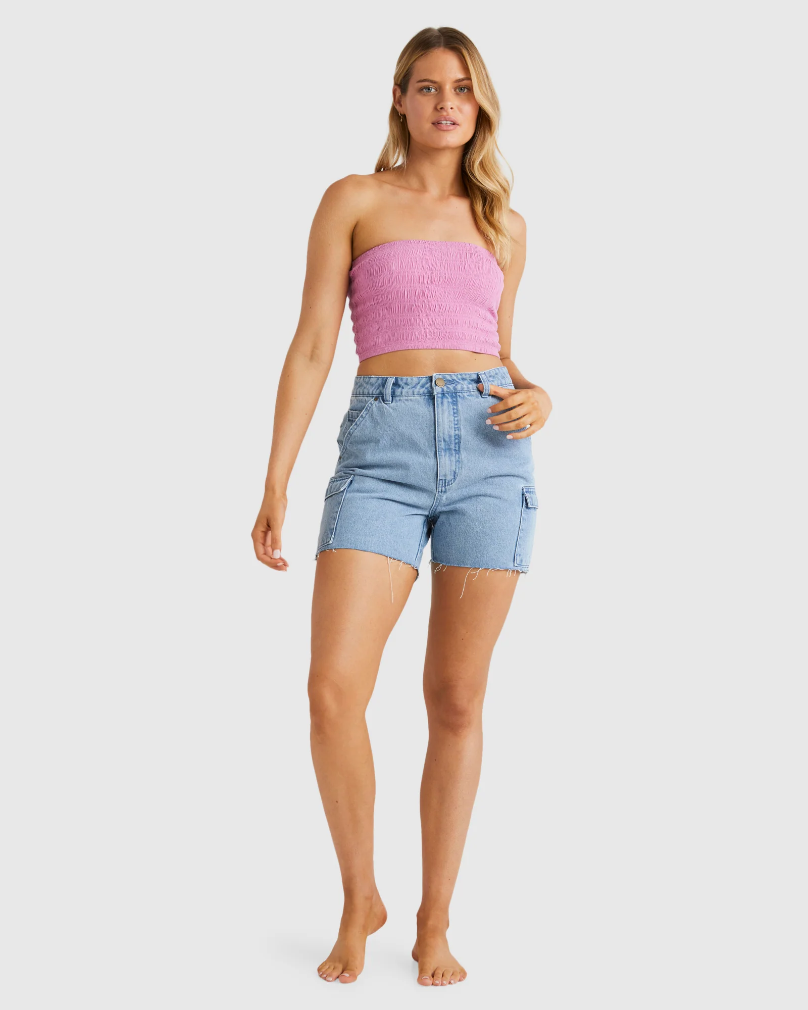 Womens Westerly Retro Denim Shorts - Image 5